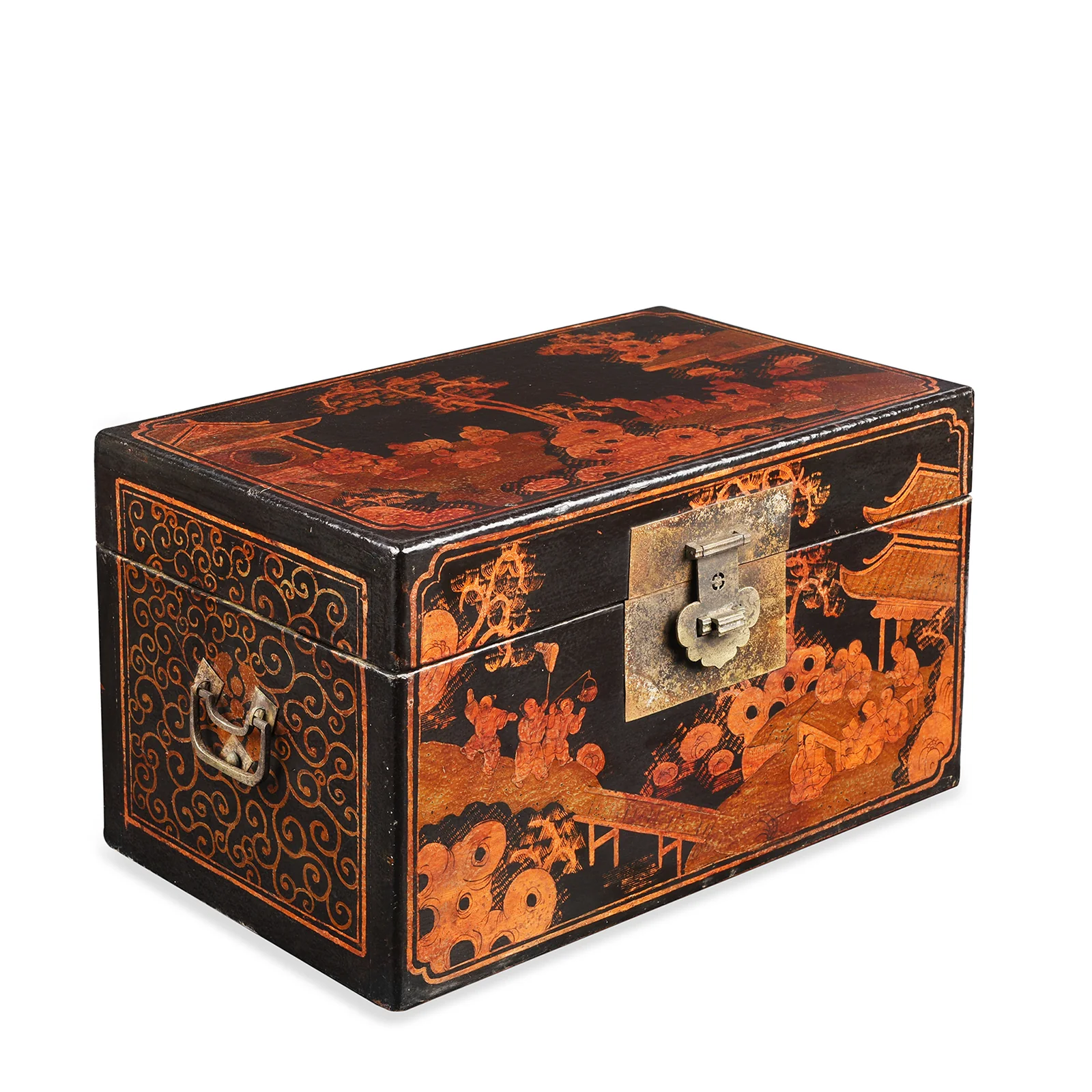 Chinese Painted Lacquer Box - Ca 1930 - Image 2