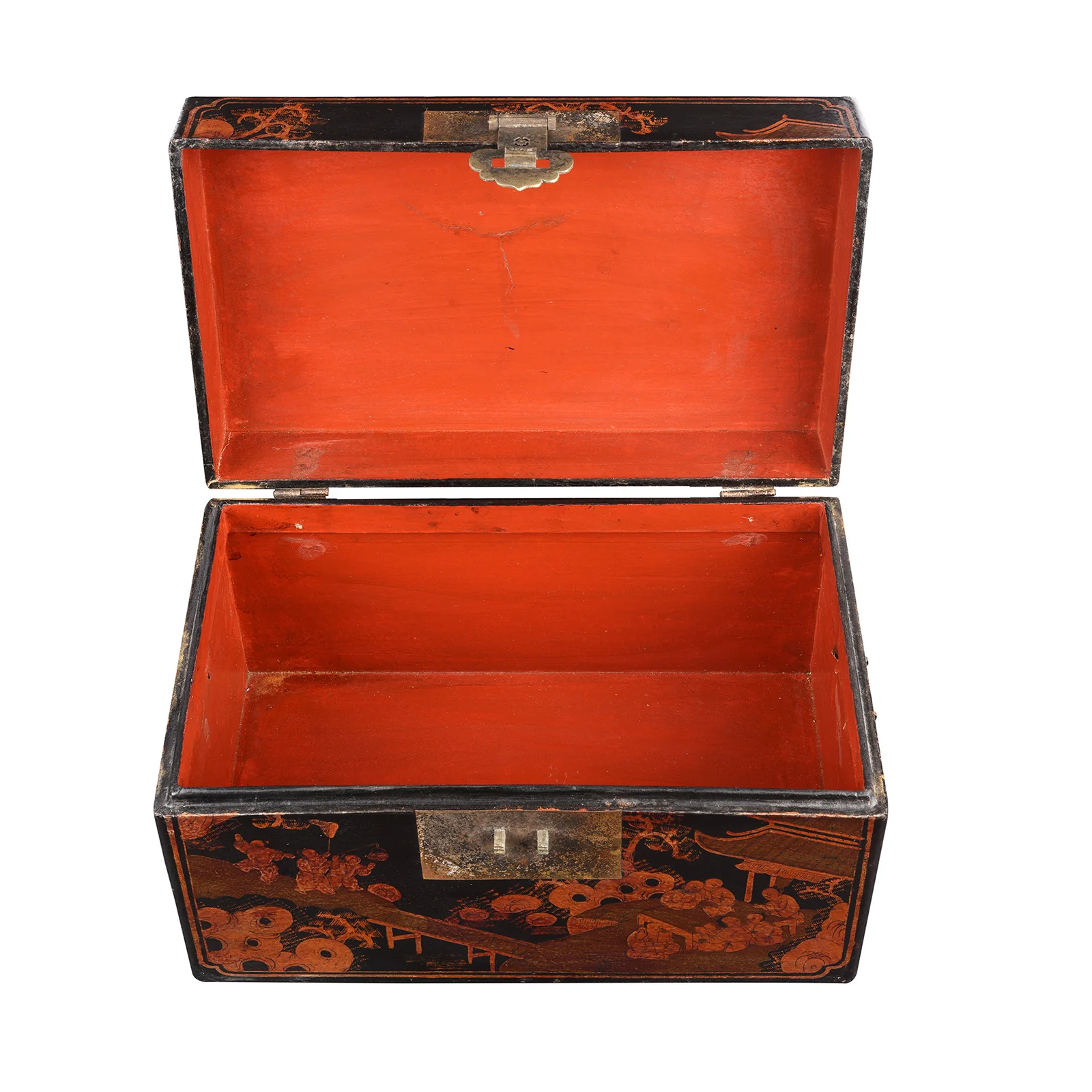 Chinese Painted Lacquer Box - Ca 1930 - Image 3