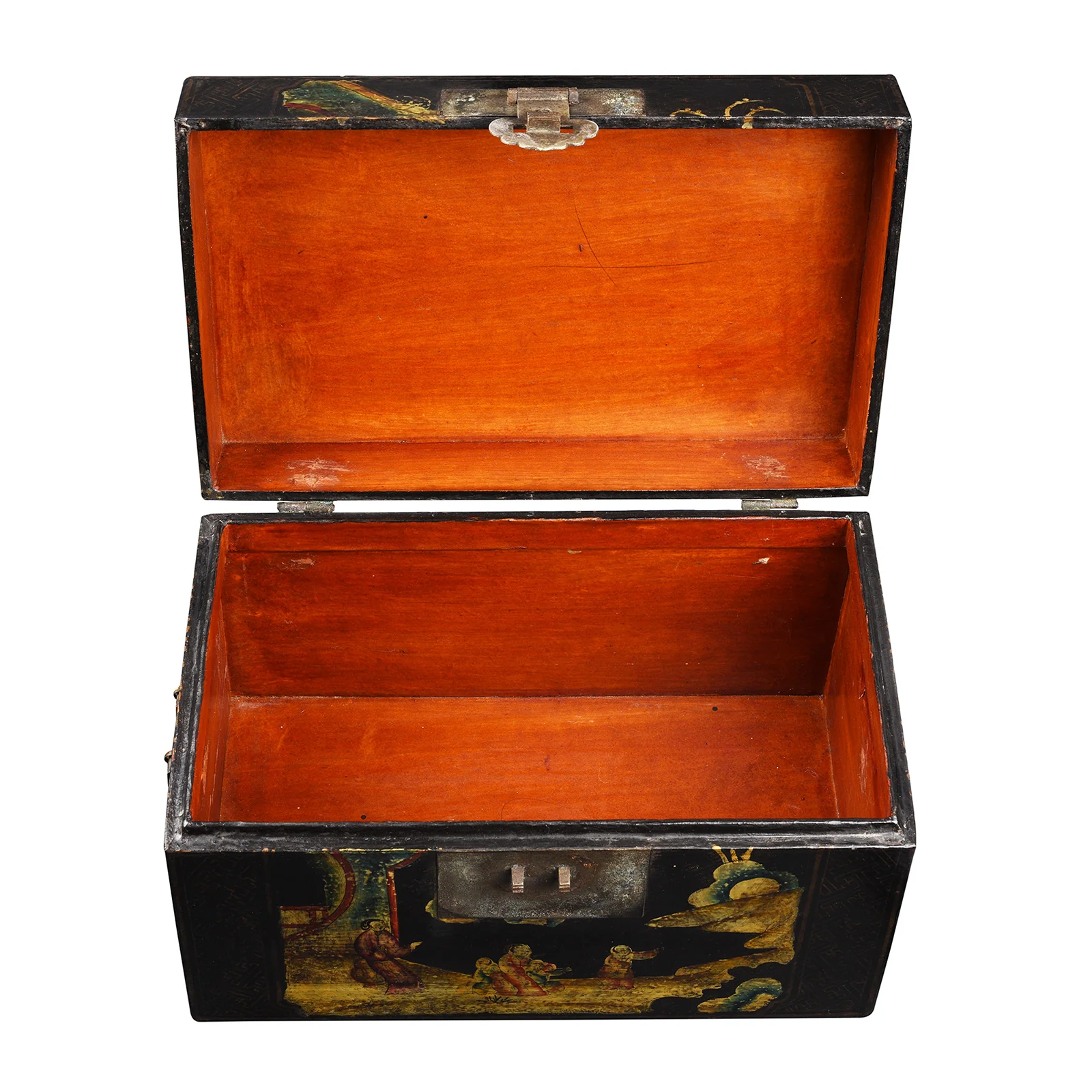 Chinese Painted Lacquer Box From Shanxi - Ca 1930 - Image 5