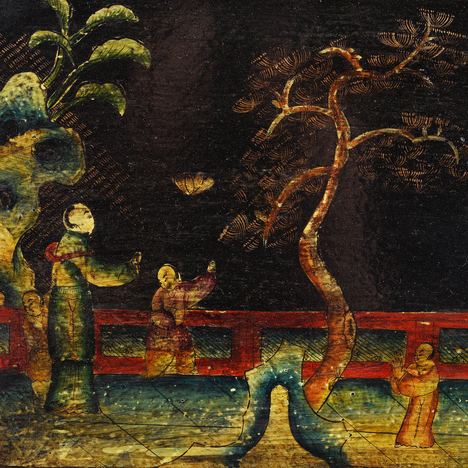 Chinese Painted Lacquer Box From Shanxi - Ca 1930 - Image 9
