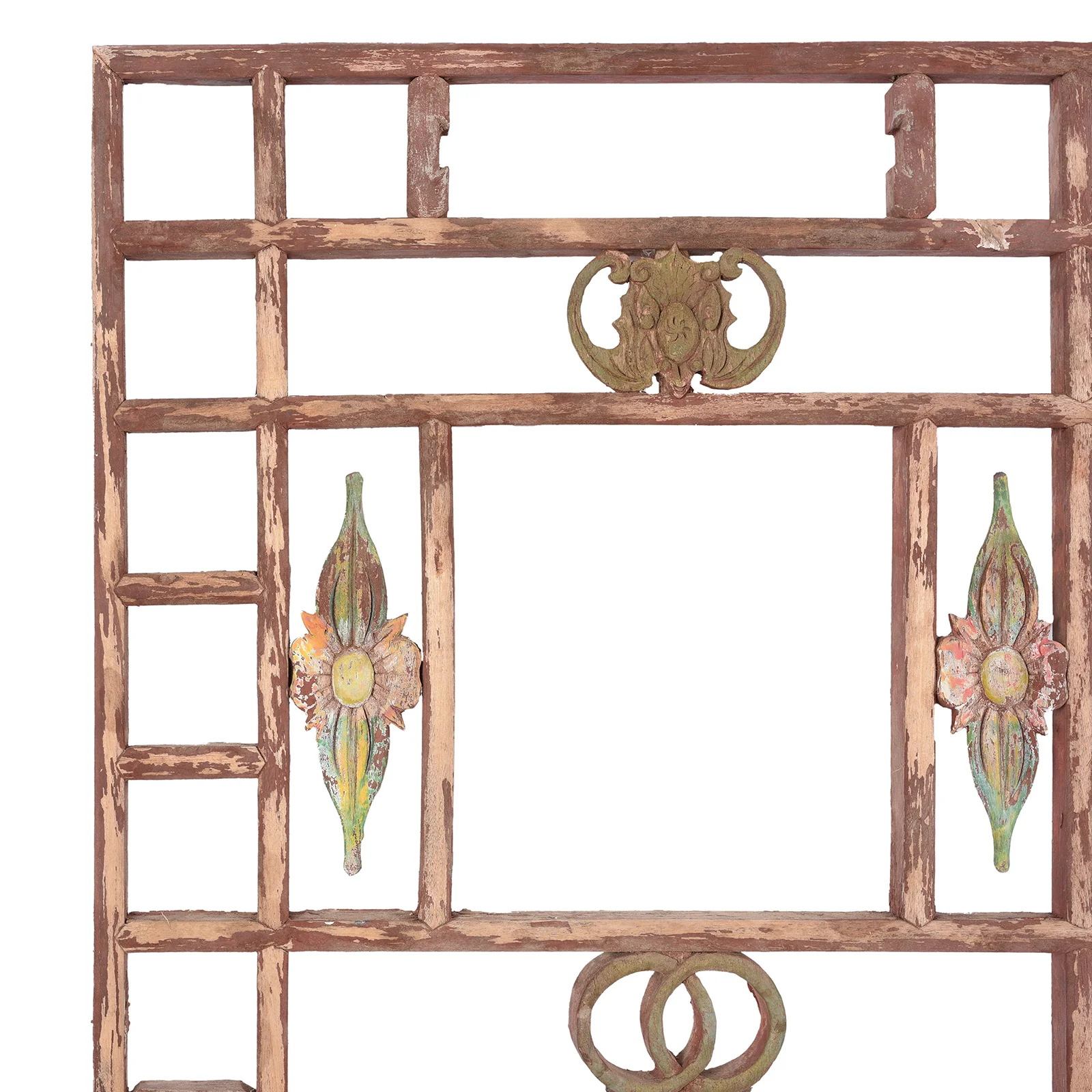 Chinese Painted Window Screen Panel From Shanxi - 19th Century - Image 5