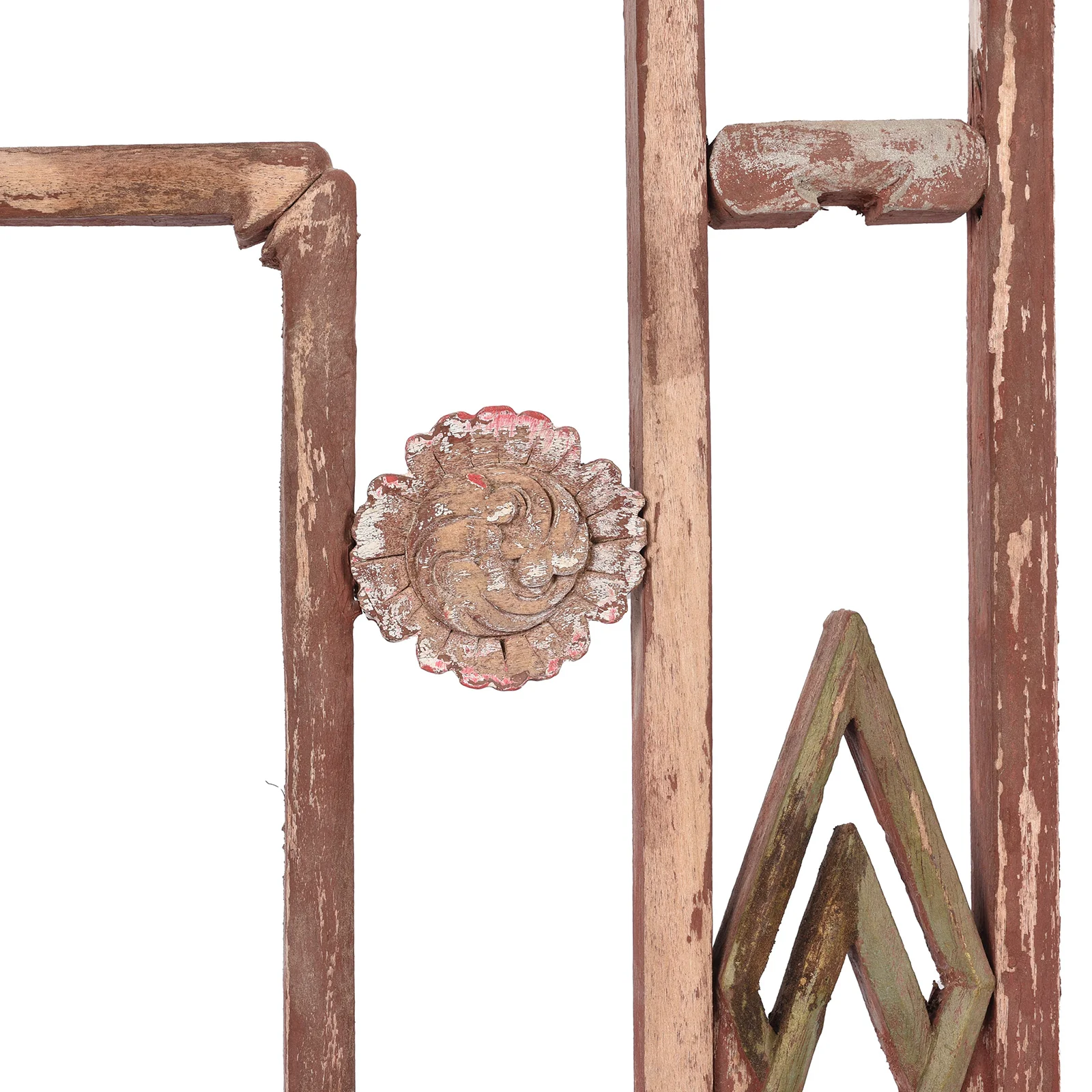 Chinese Painted Window Screen Panel From Shanxi - 19th Century - Image 9