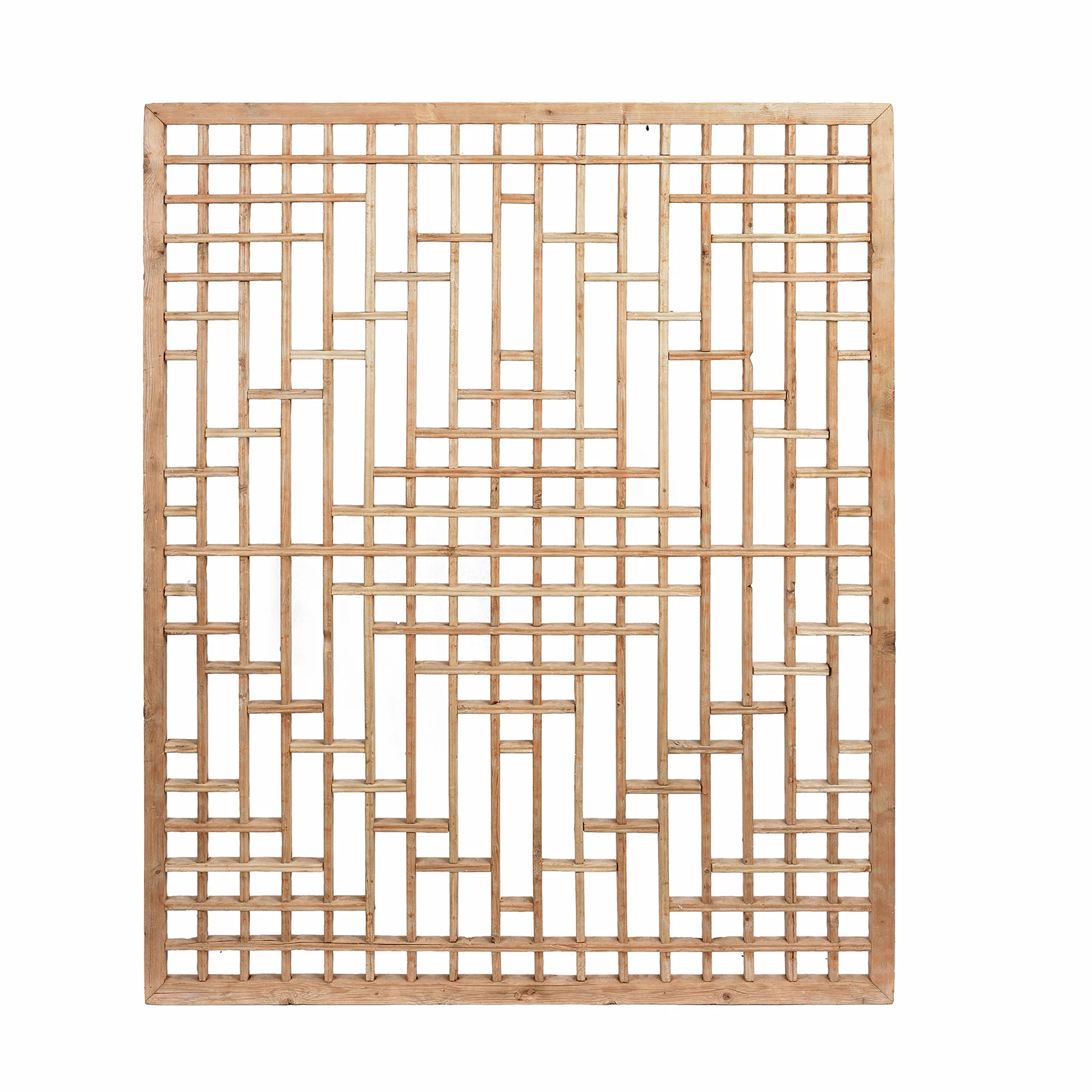 Chinese Pine Window Screen From Shanxi Province - 19thC