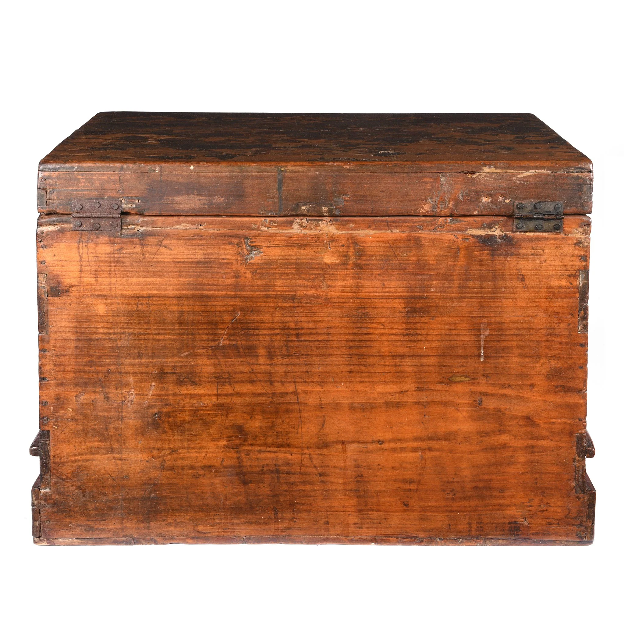 Red Lacquer Chinese Chest From Gansu - 19thC - Image 9