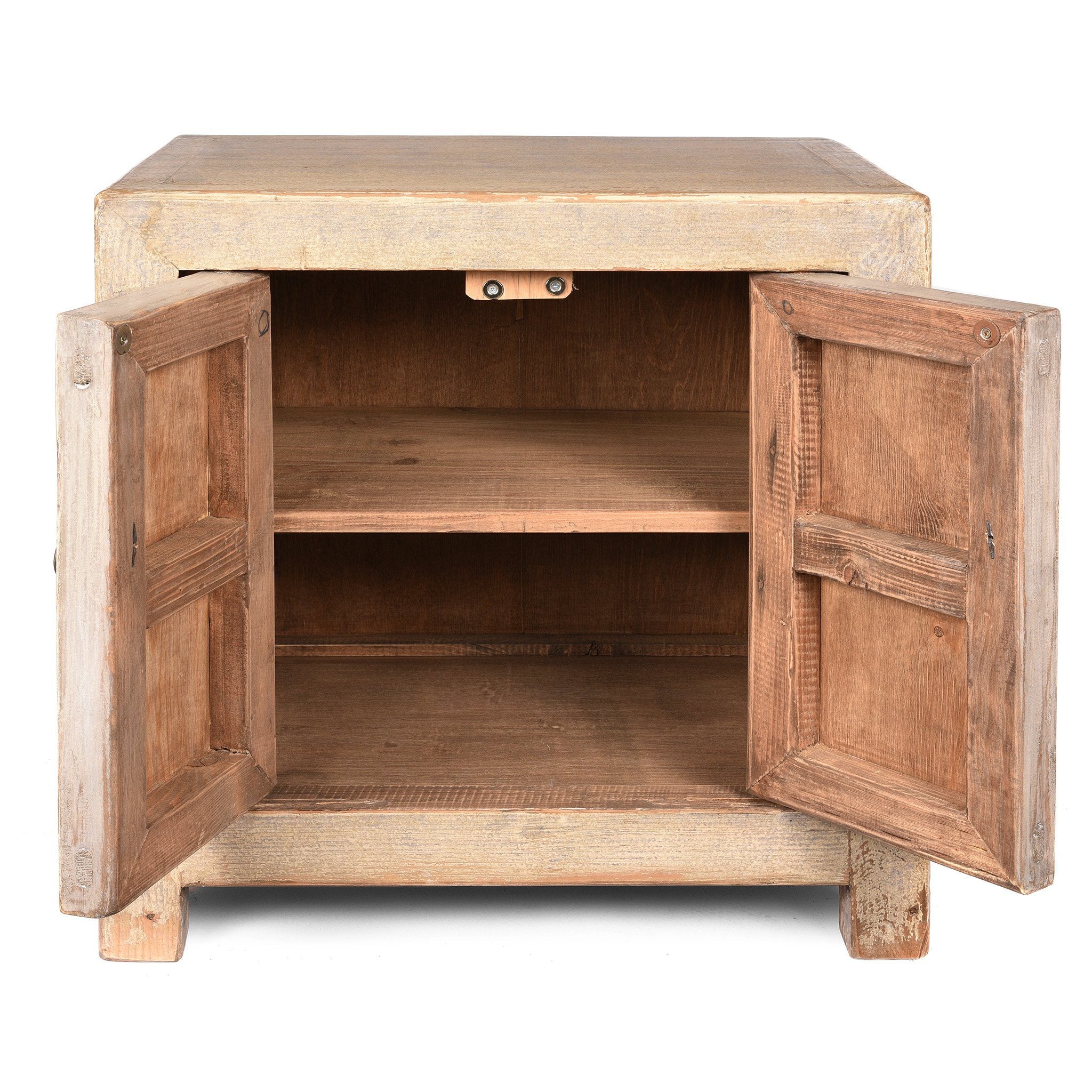 Painted Chinese Side Cabinet Made From Reclaimed Pine - Image 2
