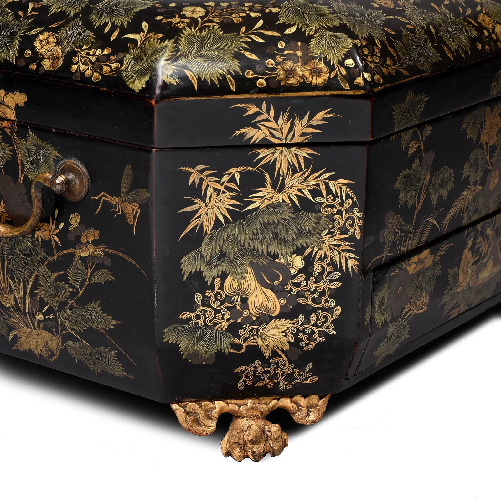 Canton Export Lacquer Sewing Box - Qing Dynasty Early 19thC - Image 6