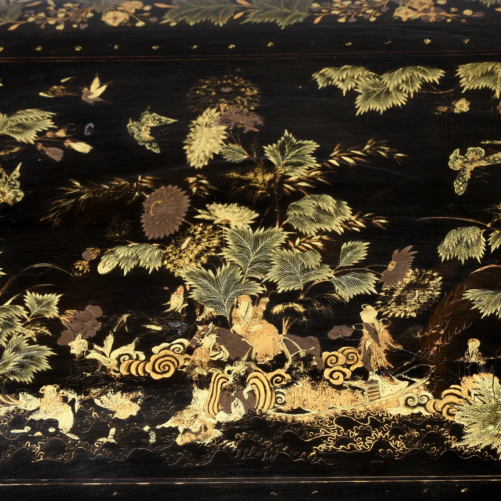 Canton Export Lacquer Sewing Box - Qing Dynasty Early 19thC - Image 8