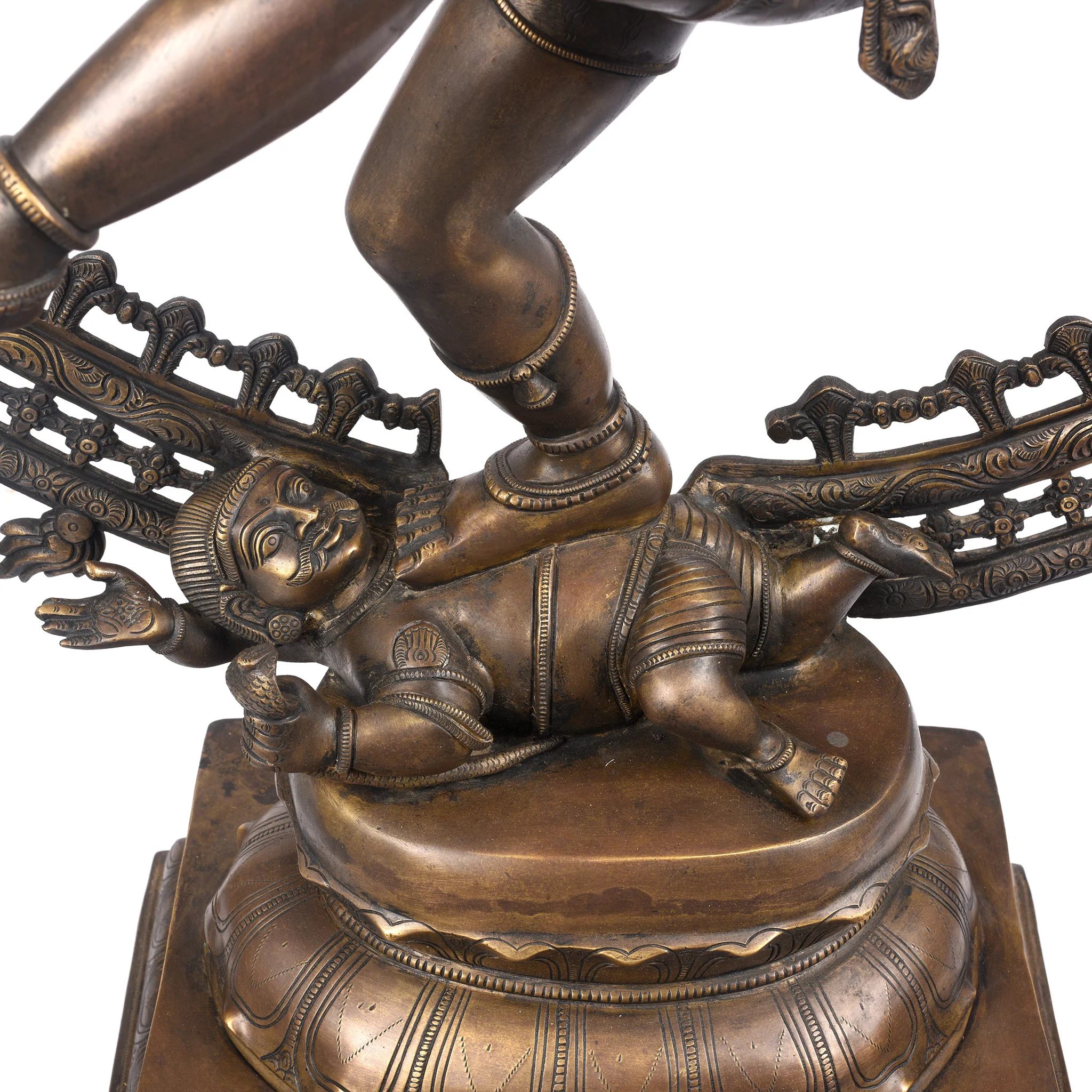 Chola Style Brass Shiva Nataraja From South India - Image 9