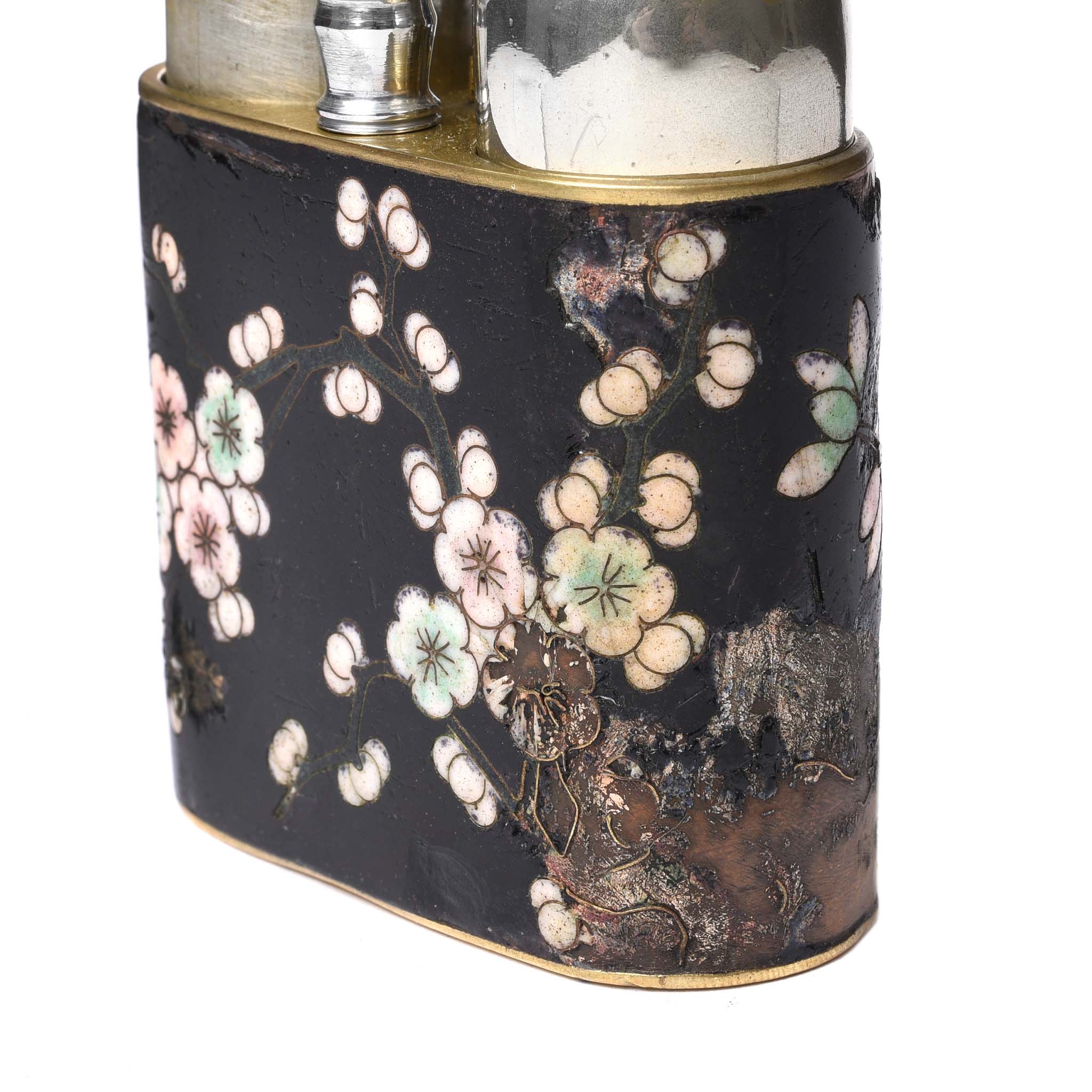 Cloisonne & Paktong Chinese Water Pipe - Ca 1900 - Image 5