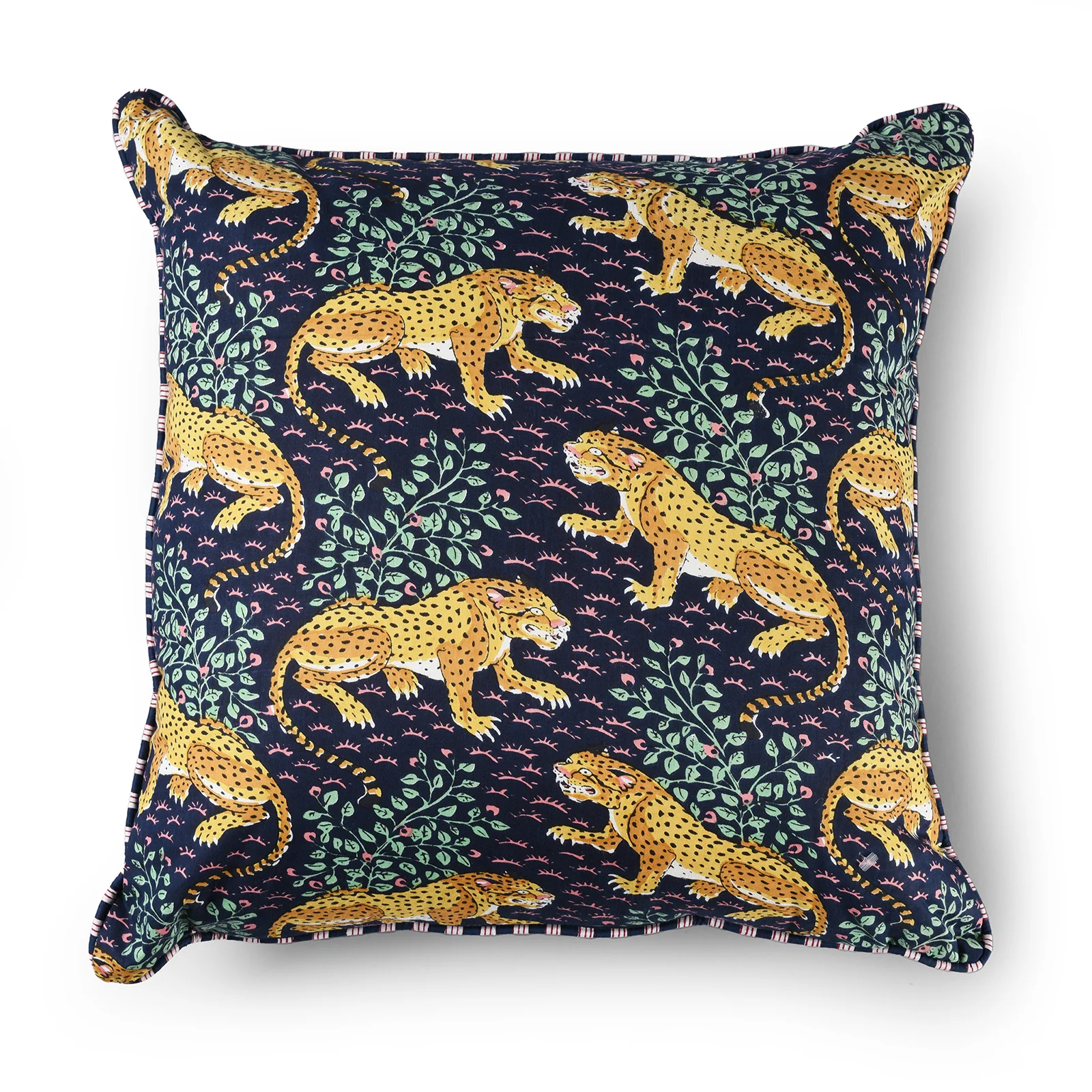 Cotton Leopard Design Cushion Cover with Pad - Image 5