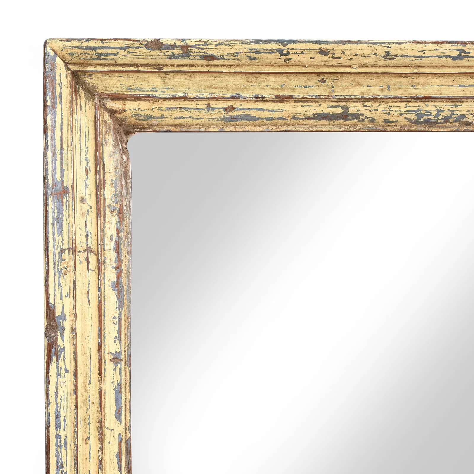 Cream Painted Indian Mirror - Image 3