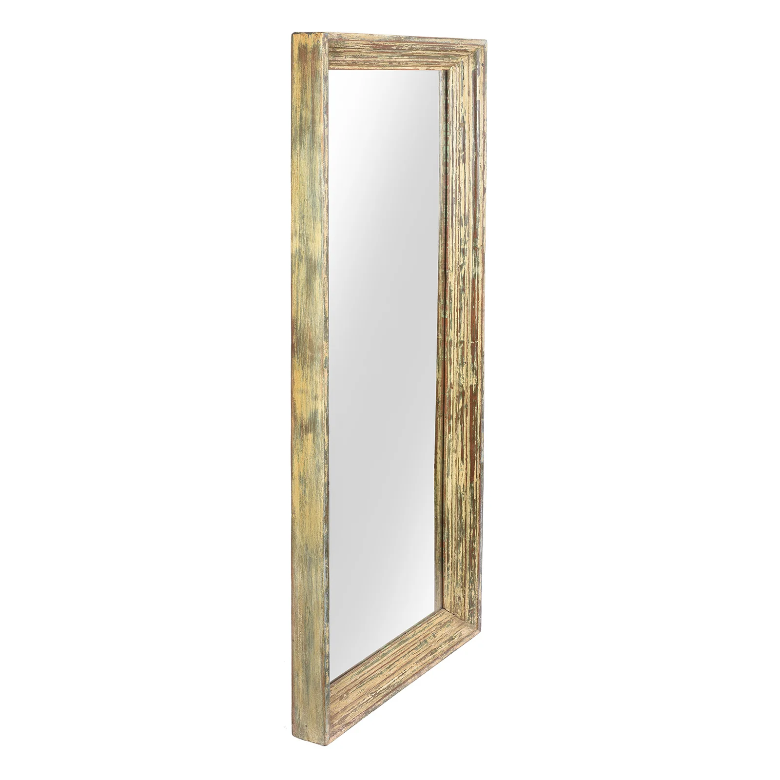 Cream Painted Indian Mirror (153 x 61cm) - Image 5