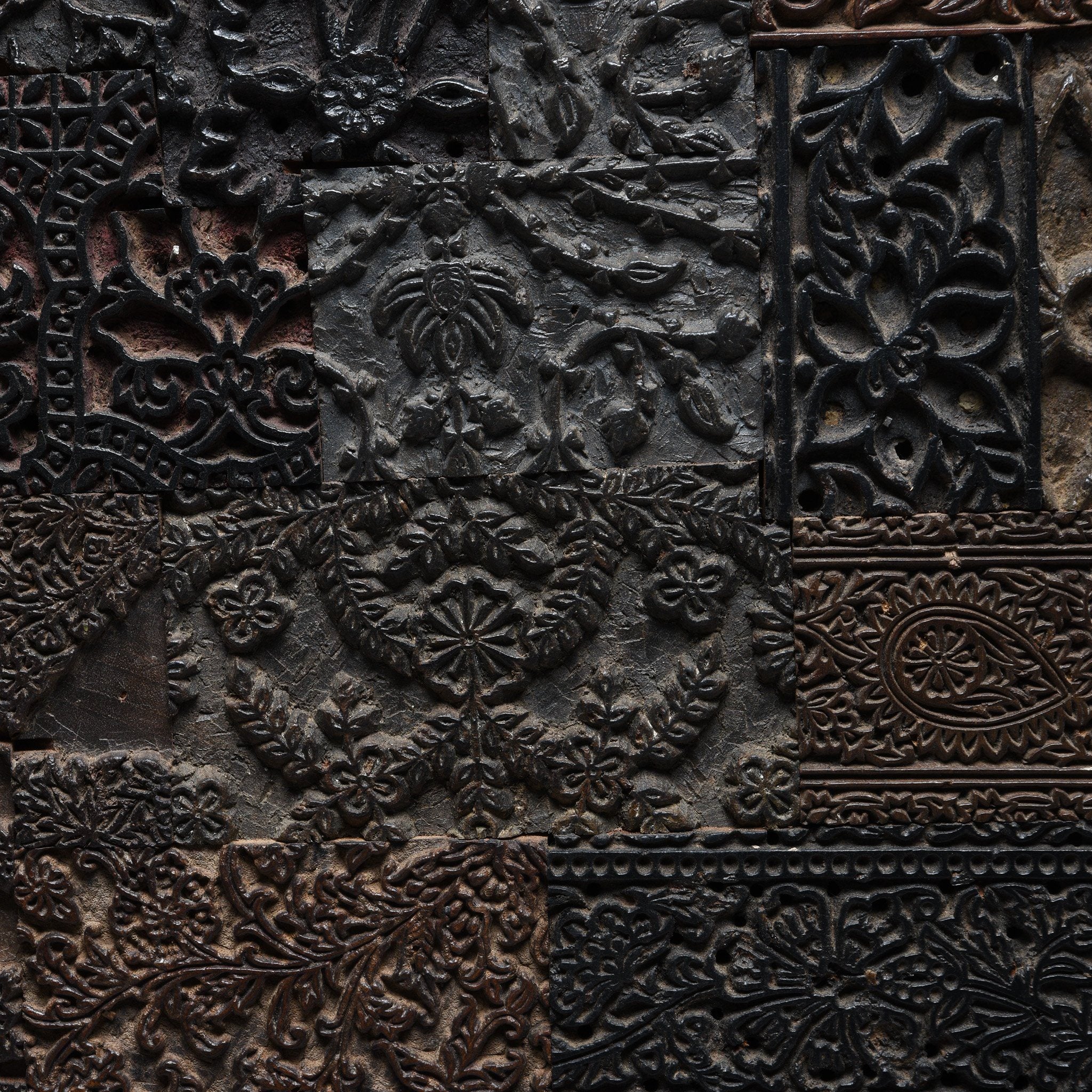 Decorative Wall Panel Made from Old Textile Printing blocks - Image 2