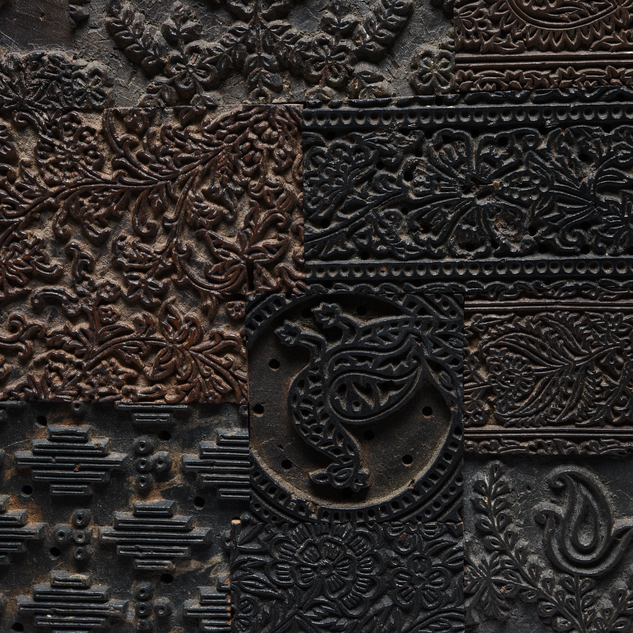 Decorative Wall Panel Made from Old Textile Printing blocks - Image 3