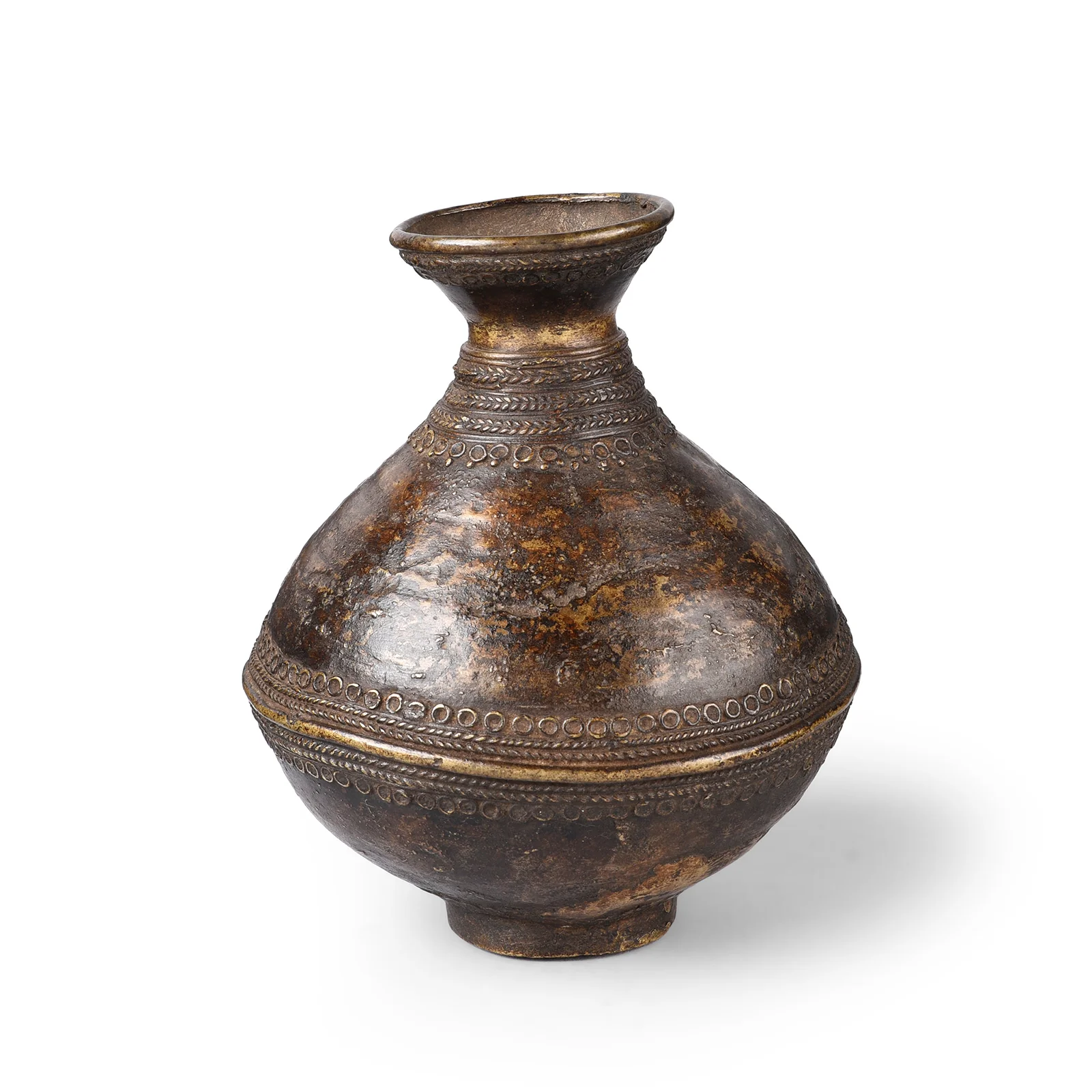 Dhokra Brass Pot From Orissa - Ca 1920's