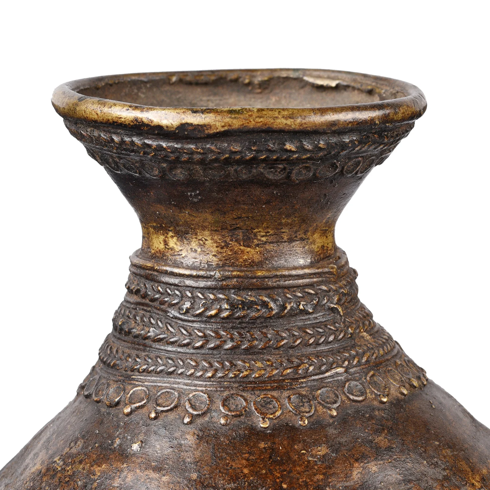 Dhokra Brass Pot From Orissa - Ca 1920's - Image 4