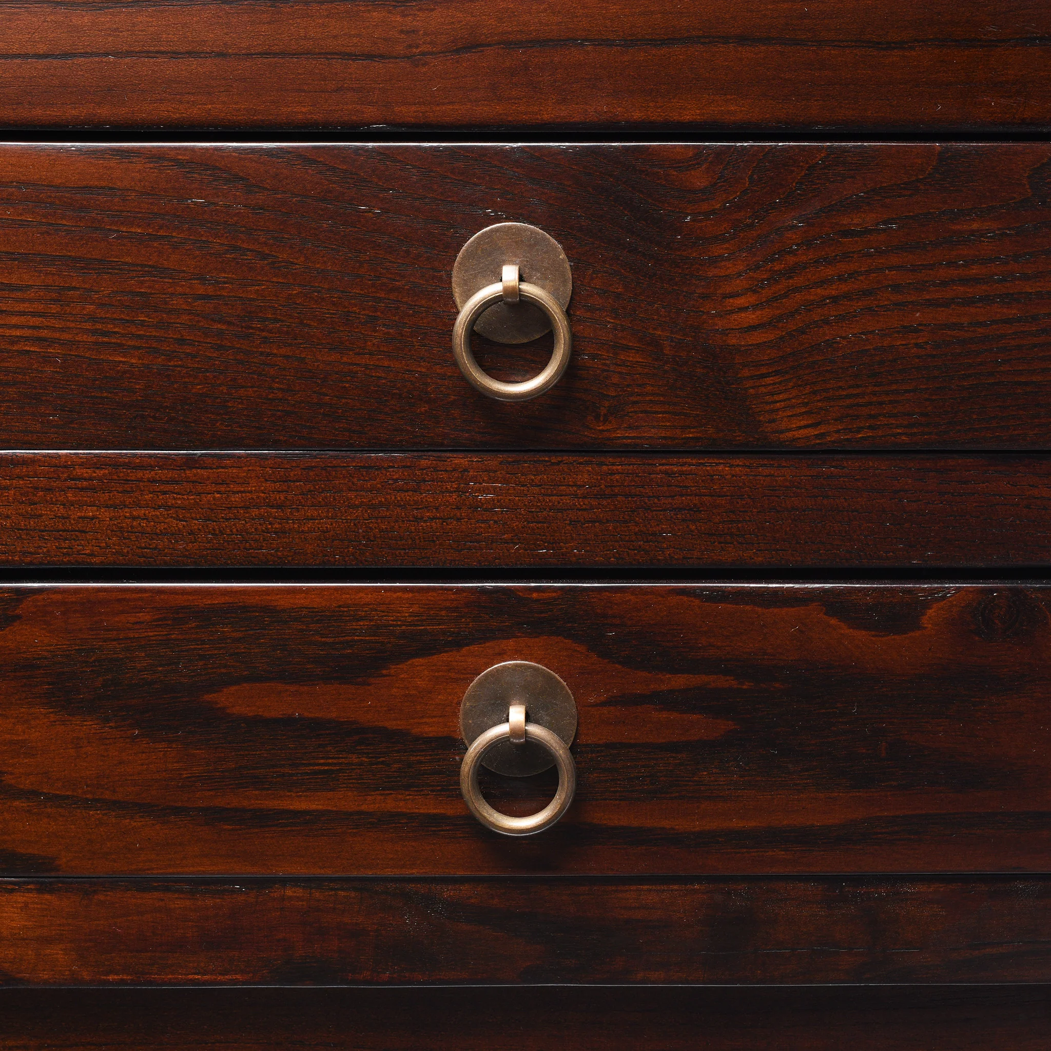 2 Drawer Elm Tea Table - Image 6