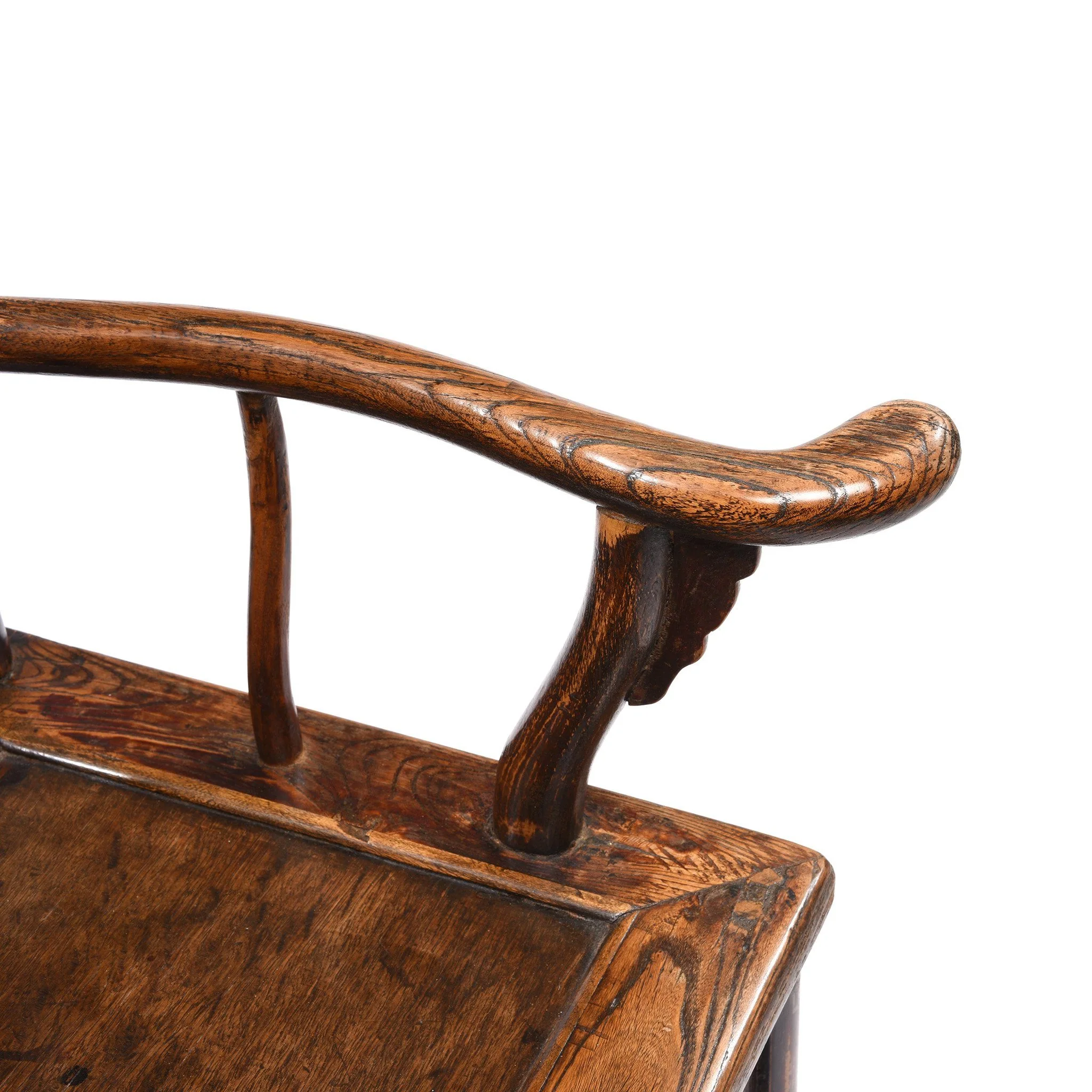 Elm Chinese Officials Hat Chair From Shanxi - 19thC - Image 8