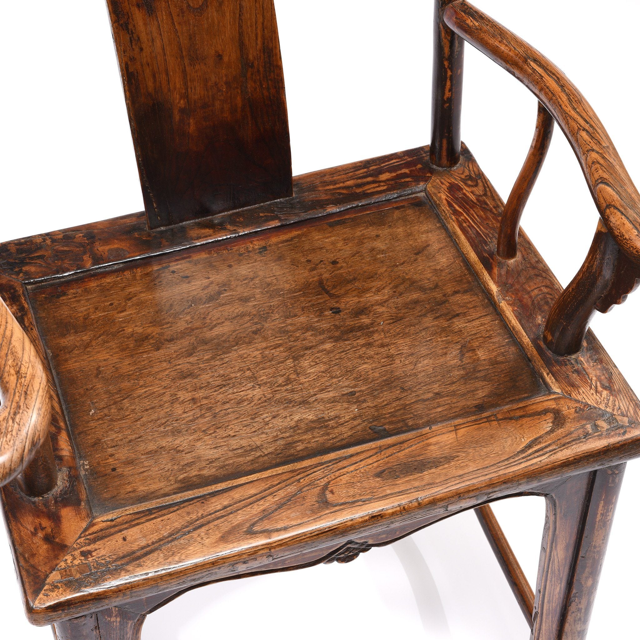 Elm Chinese Officials Hat Chair From Shanxi - 19thC - Image 9