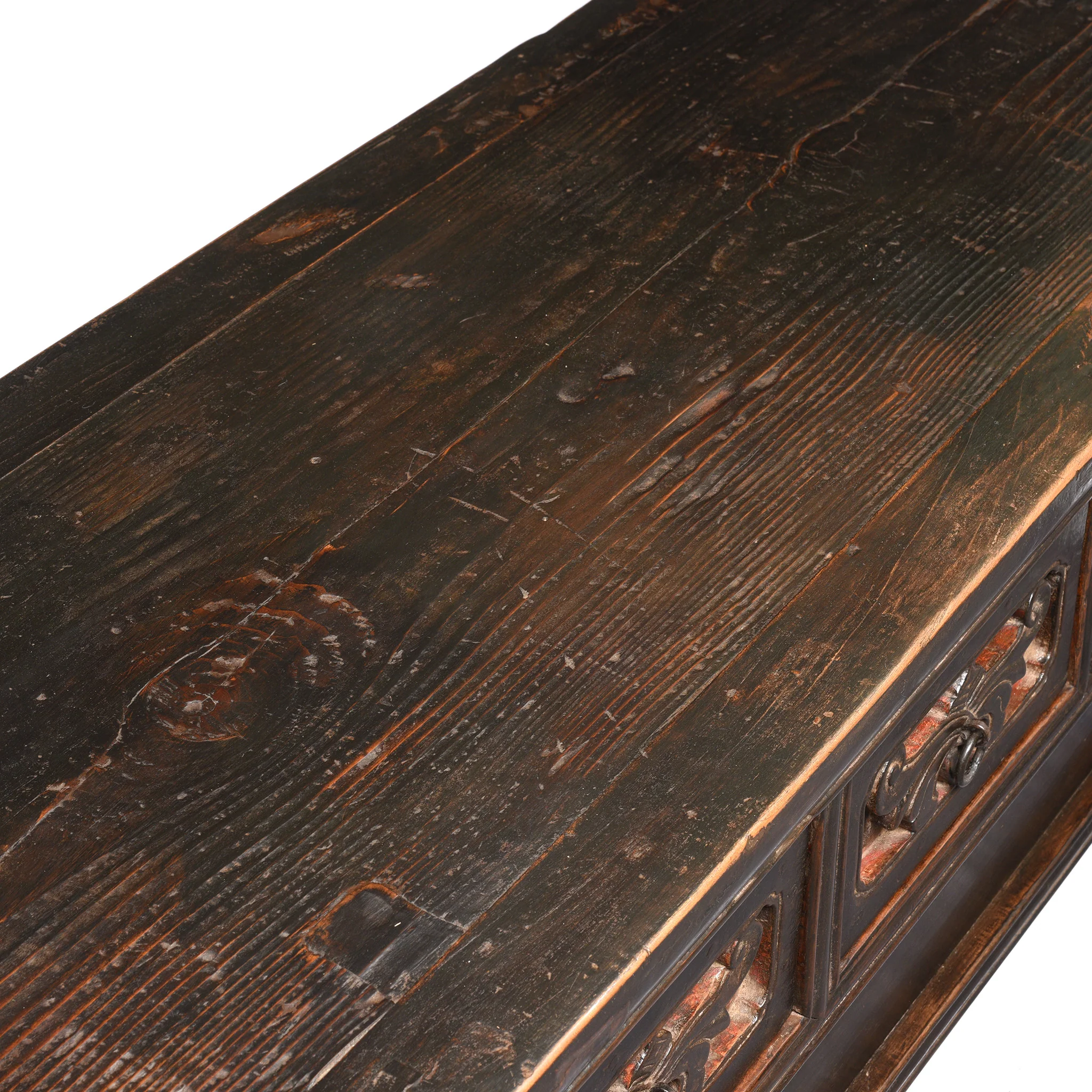 Painted Elm Kang Table From Shanxi  - Late 19thC - Image 7