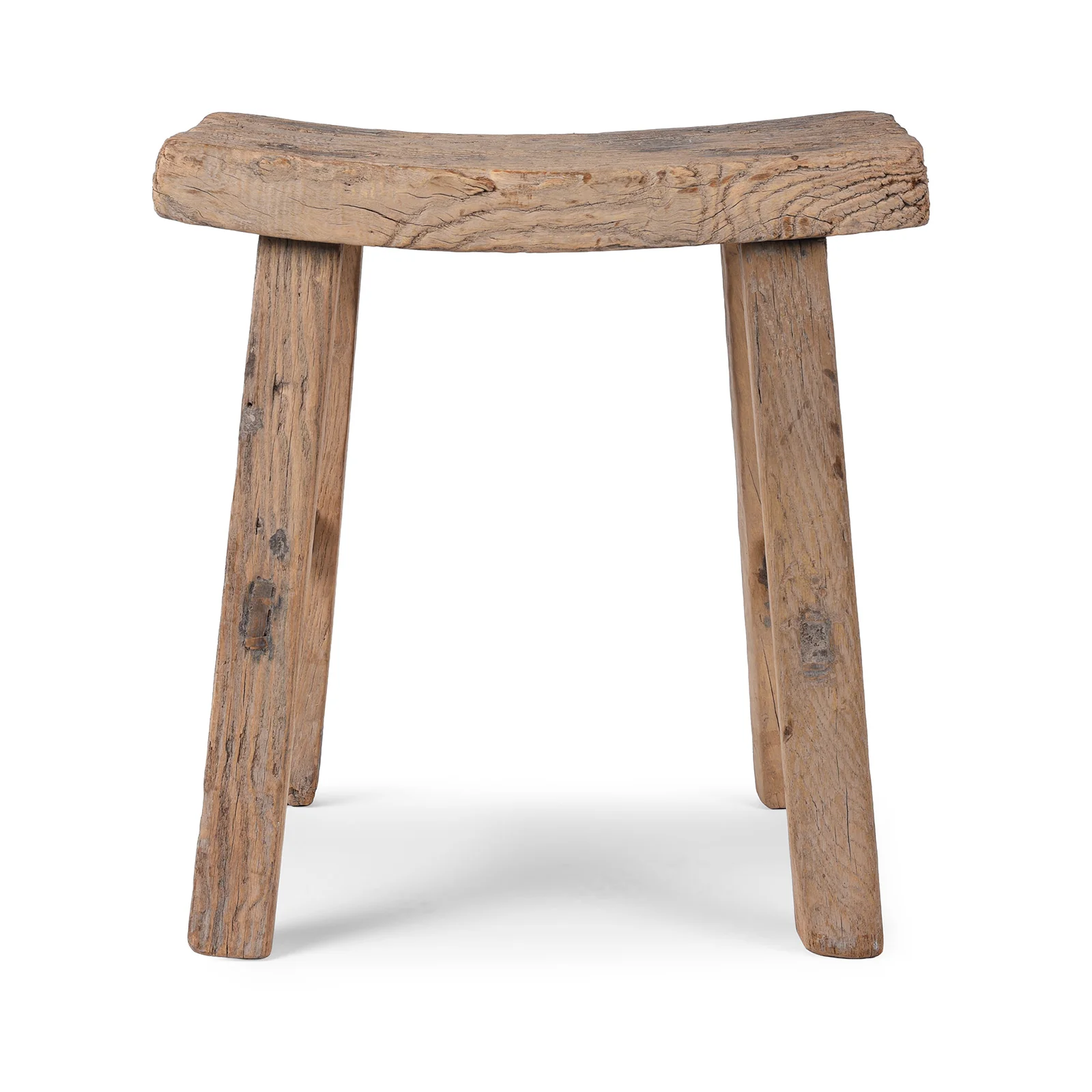 Chinese Elm Saddle Stool From Shanxi - 19th Century - Image 4