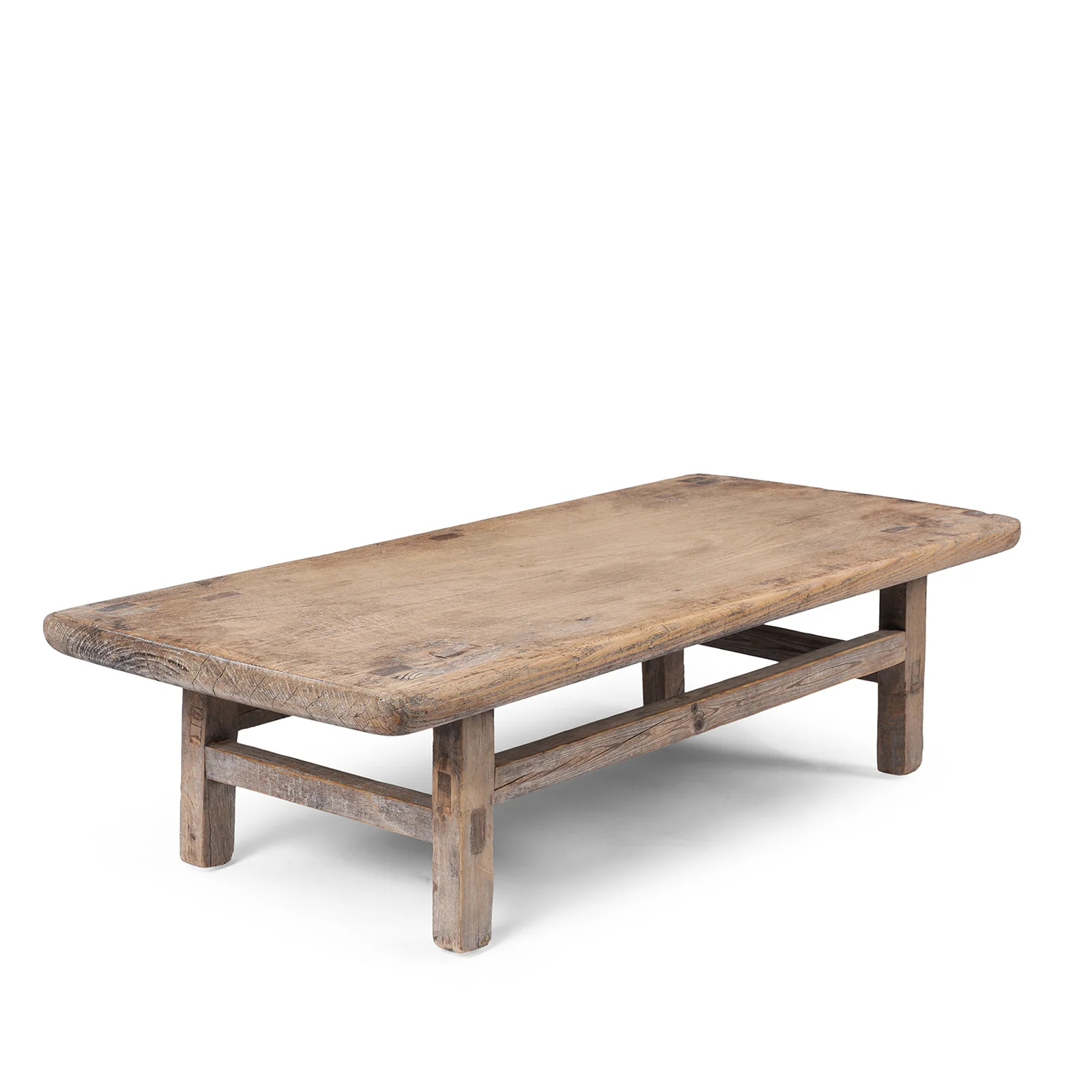 Small Bleached Farmhouse Coffee Table From Henan - Ca 1900 - Image 2