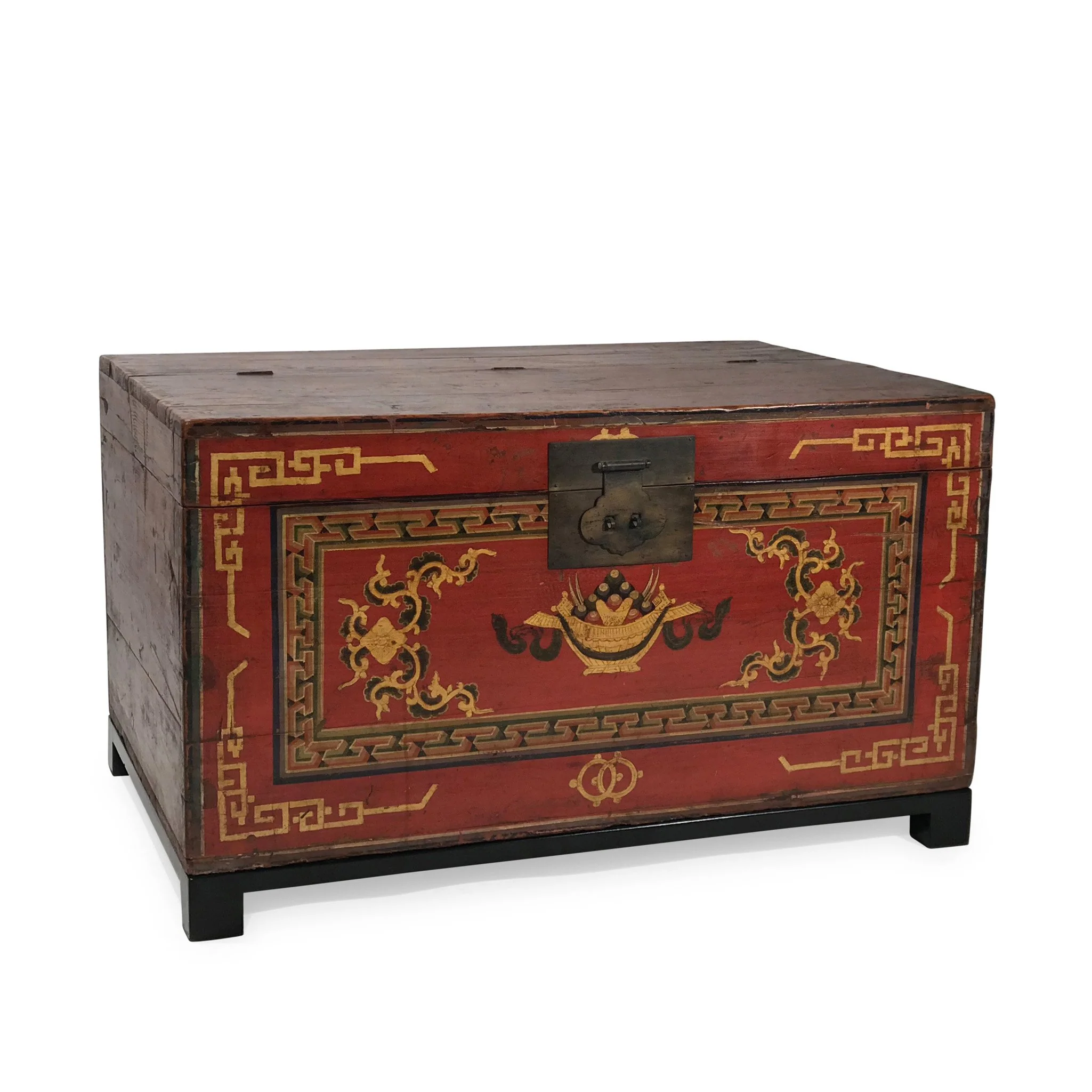 Mongolian Painted Chest From Gansu - 19thC - Image 4