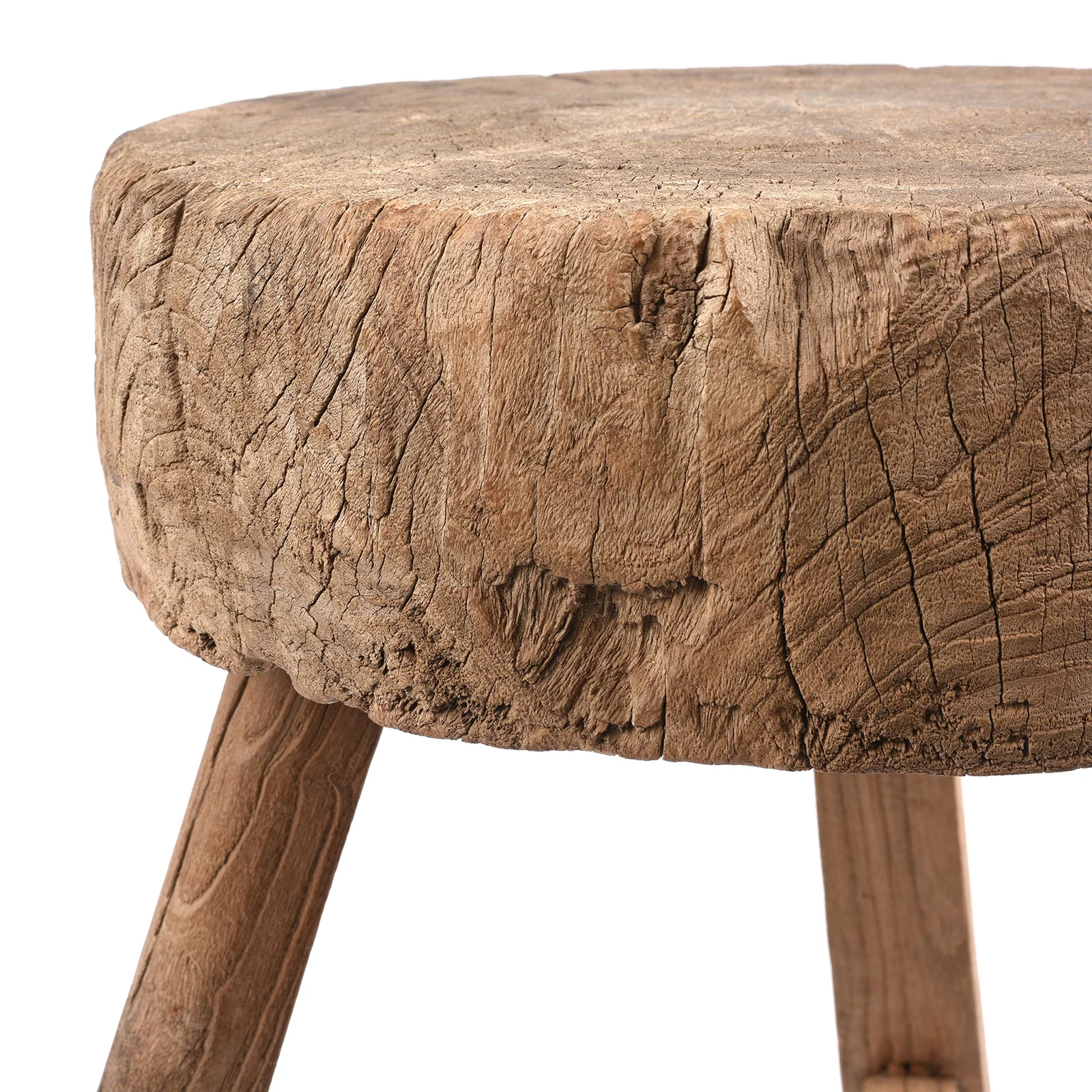 Farmers Chopping Block Stool - Ca 1920 - Image 4