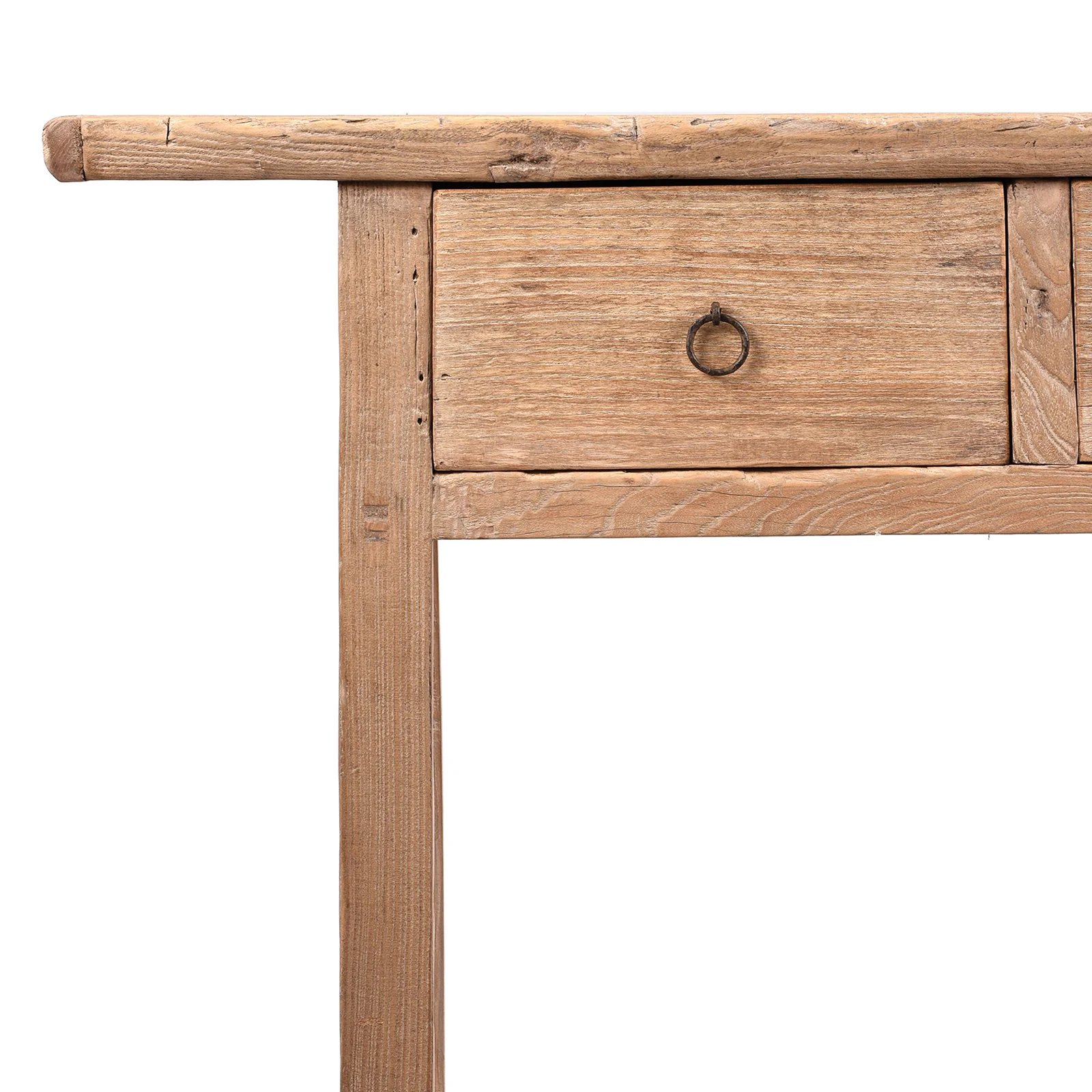 Two Drawer Chinese Farmhouse Console Table - 19th Century - Image 2