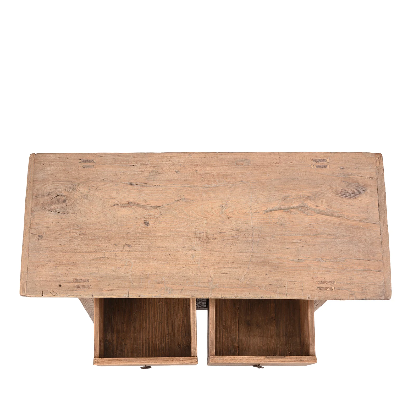 Two Drawer Chinese Farmhouse Console Table - 19th Century - Image 3