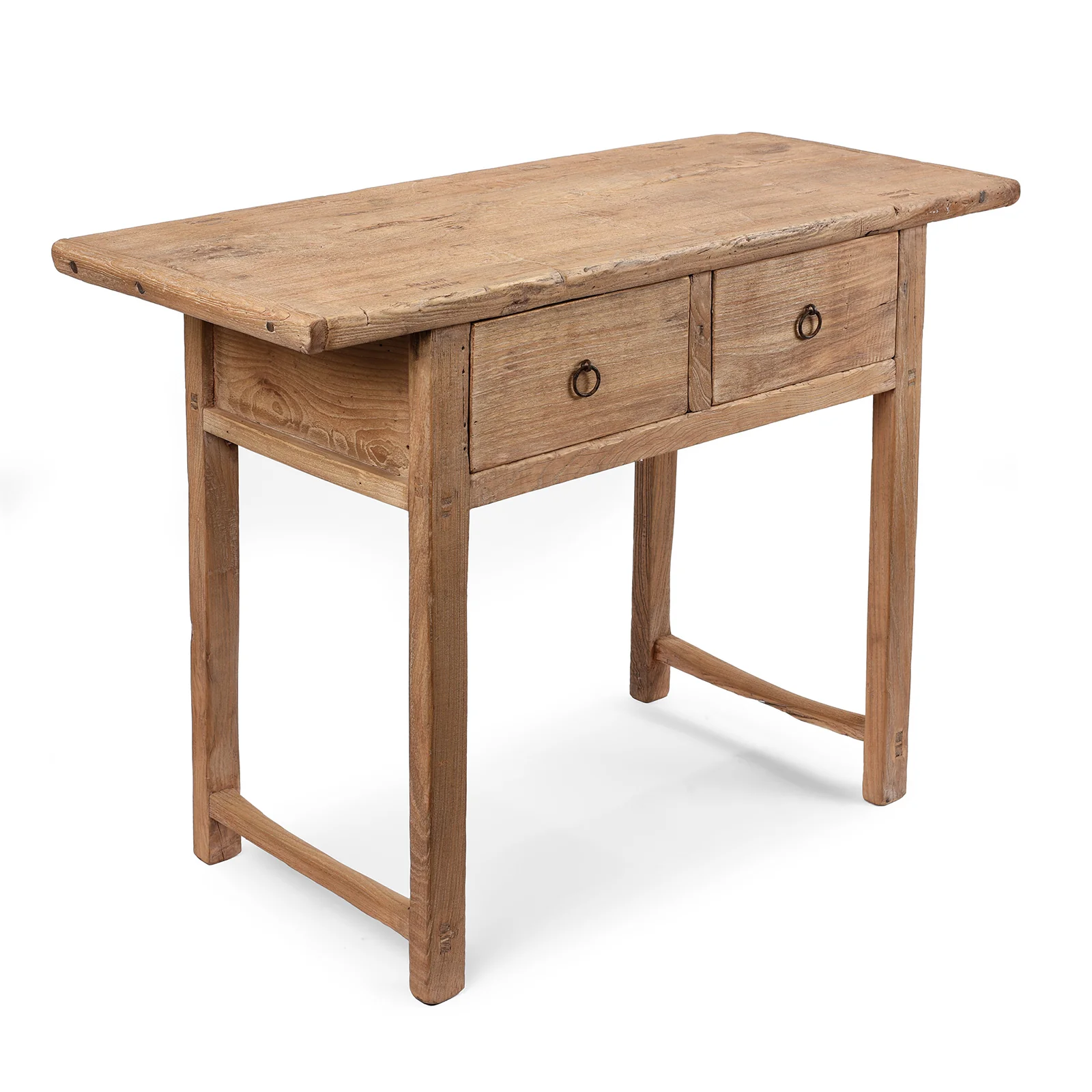 Two Drawer Chinese Farmhouse Console Table - 19th Century - Image 4