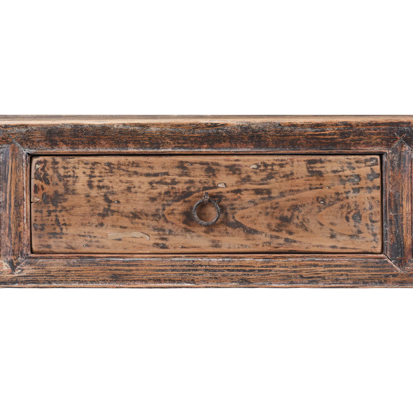 Elm Farmhouse Console Table From Henan - 19th Century - Image 5