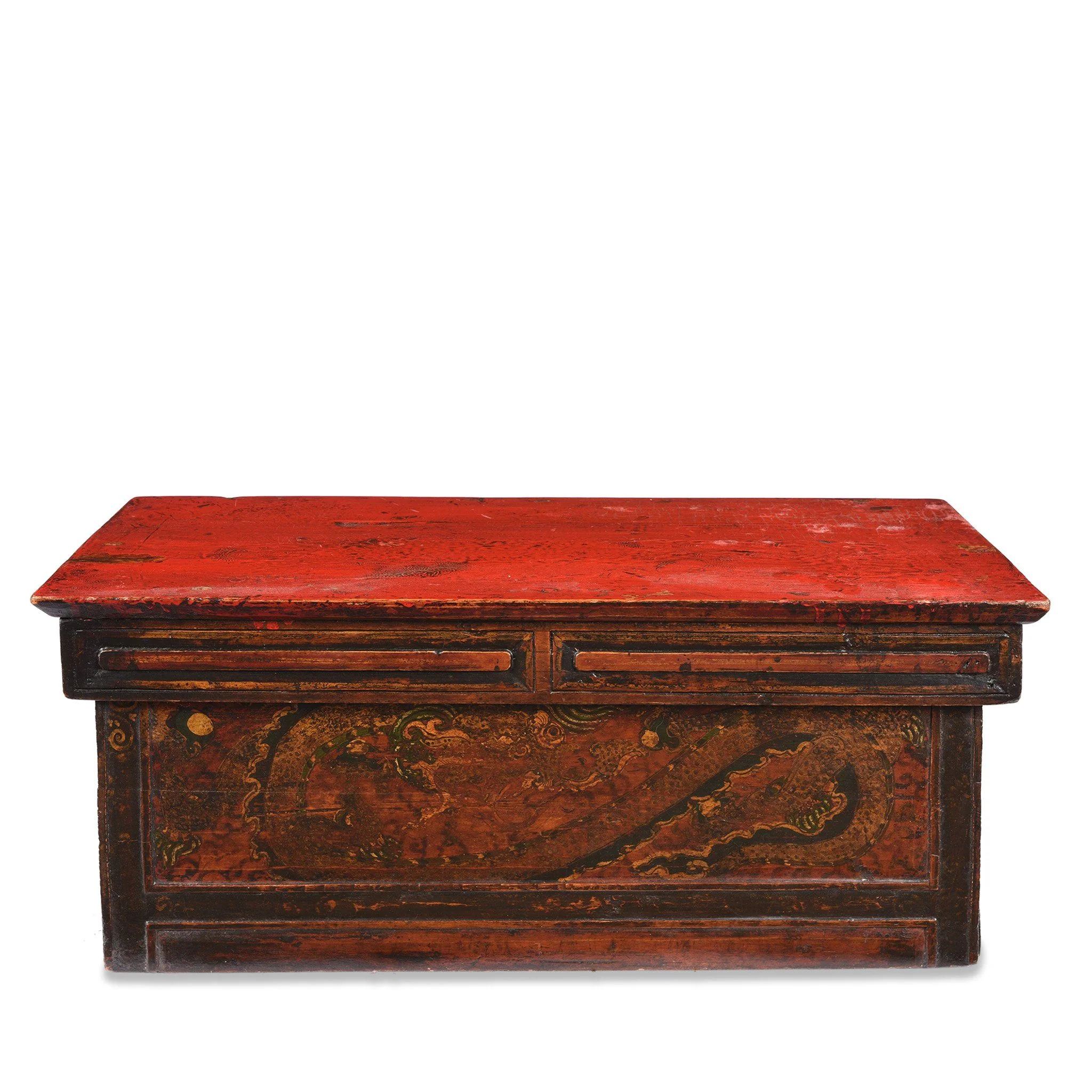 Folding Painted 'Choksar' Prayer Table from Tibet 19thC