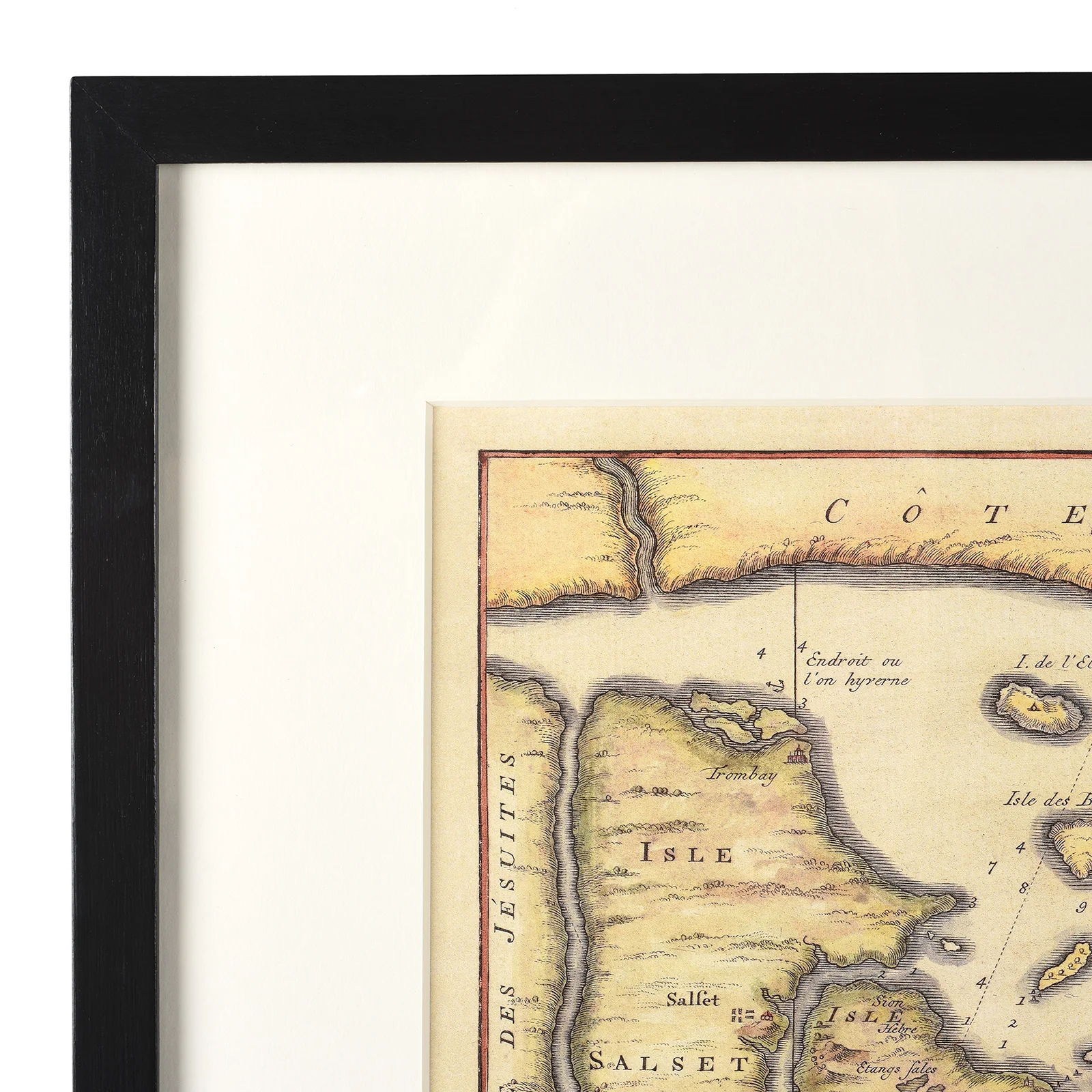 Framed Indian Map Print - Bombay - Image 2