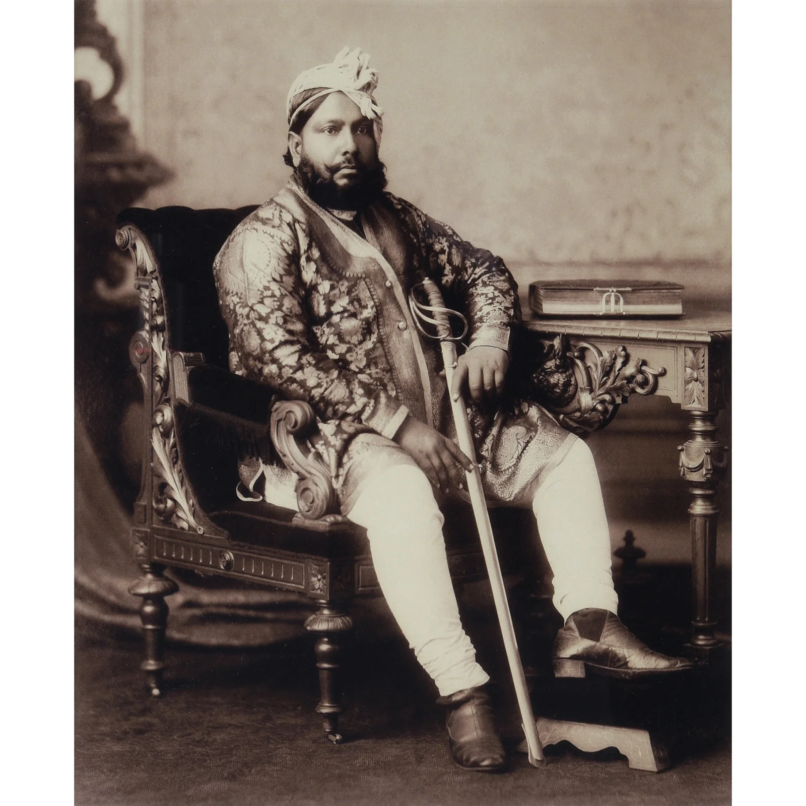 Framed Photograph: Maharaja of Bhurutpore - Image 2