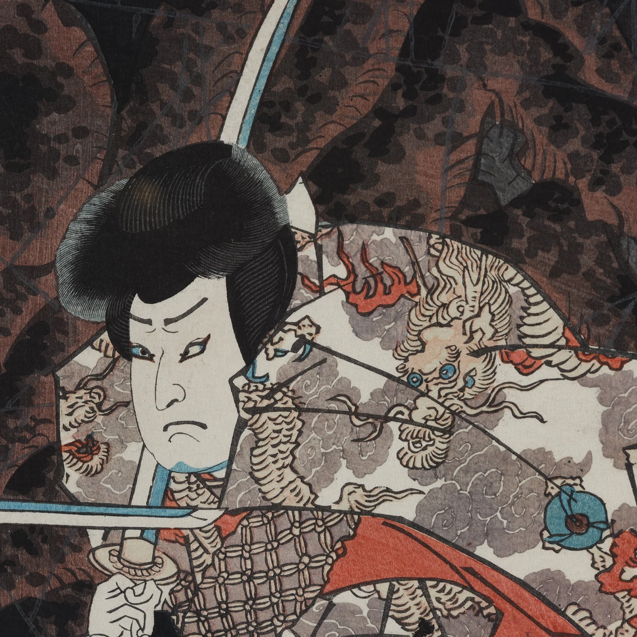 Woodblock Print of A Kabuki Actor By Kunisada - 19thC - Image 2