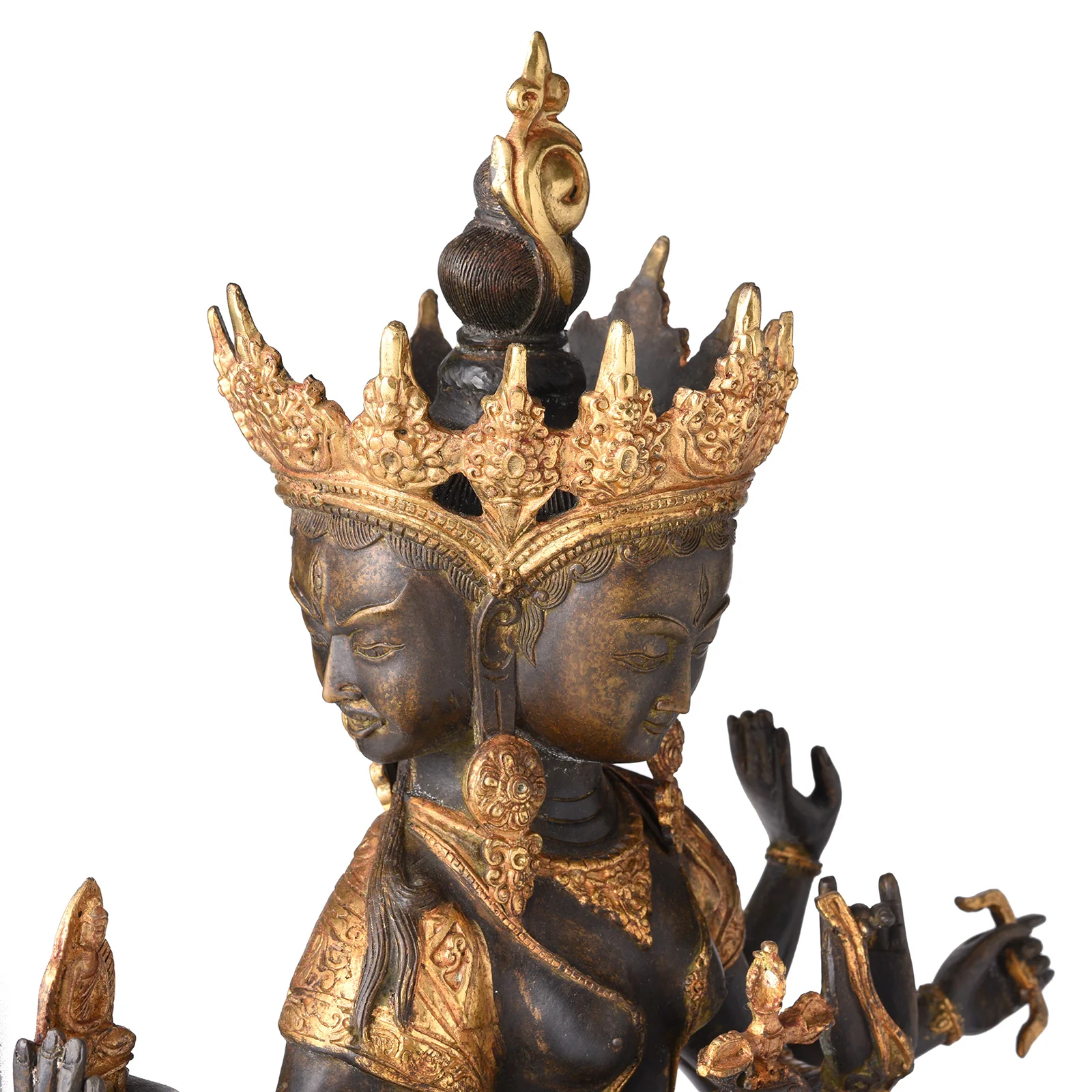 Gilded Statue of Usnisavijaya - Buddha of Longevity - Image 7
