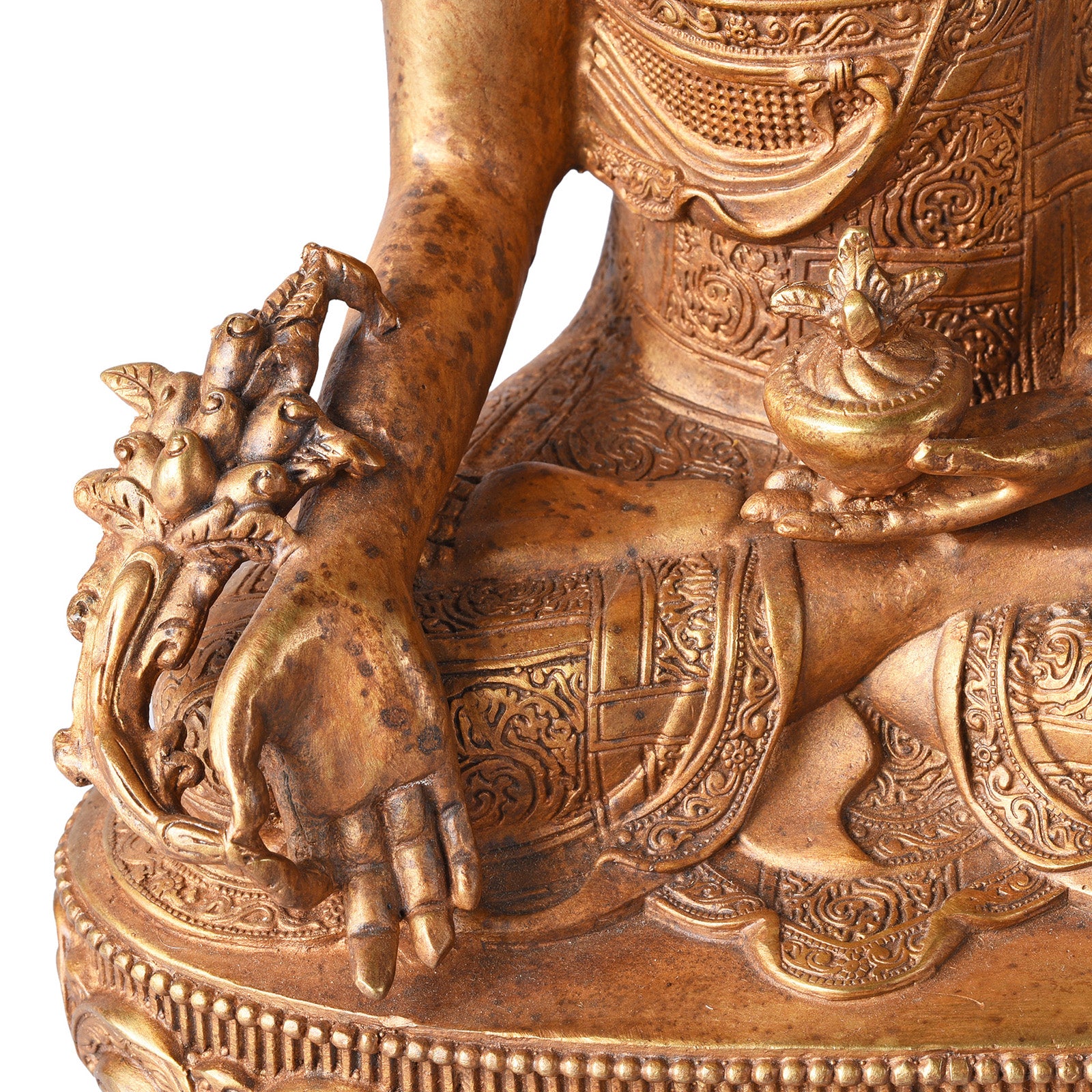Gilt Brass Buddha - Varada Mudra - Image 8