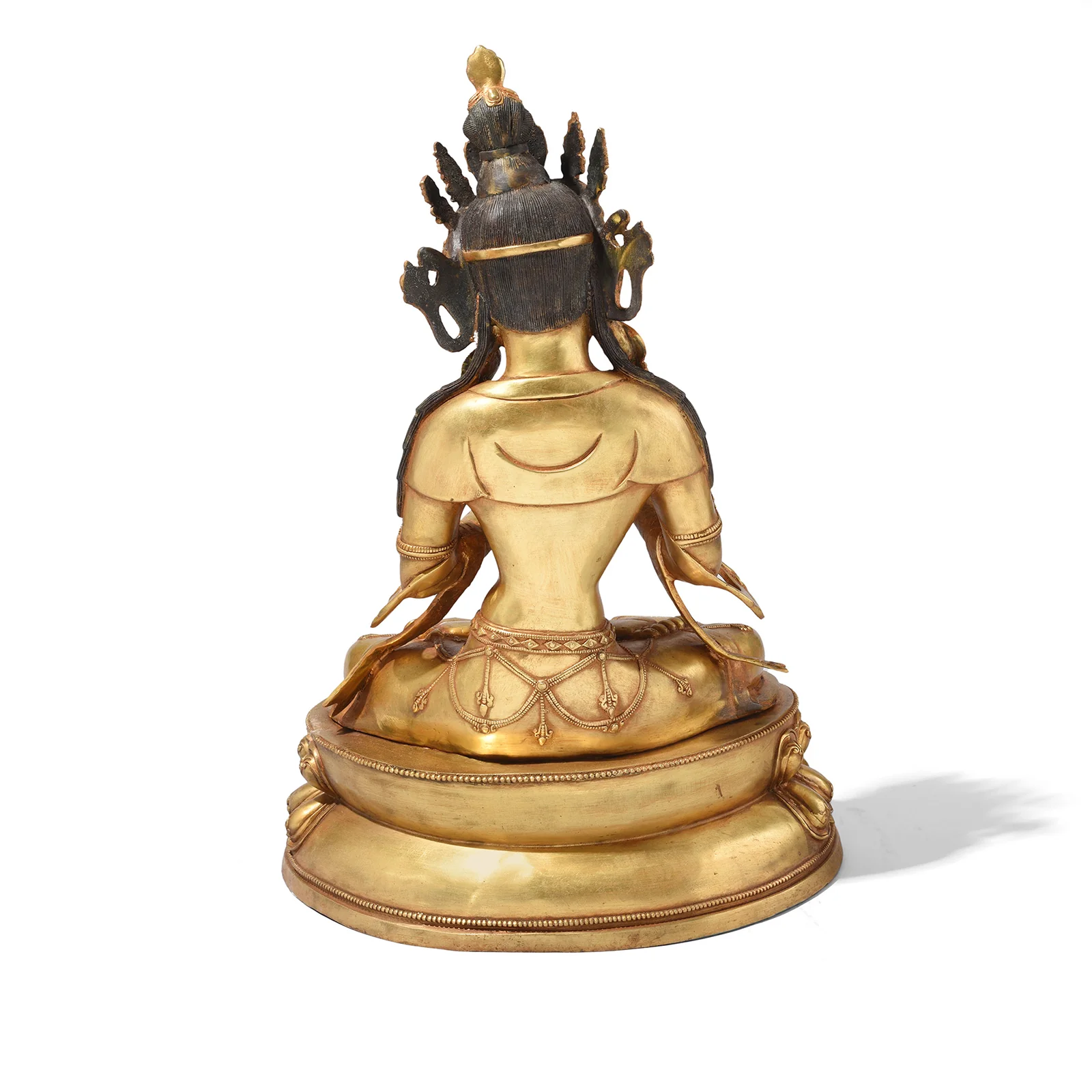 Gilt Brass Statue Of Amitāyus - Image 9