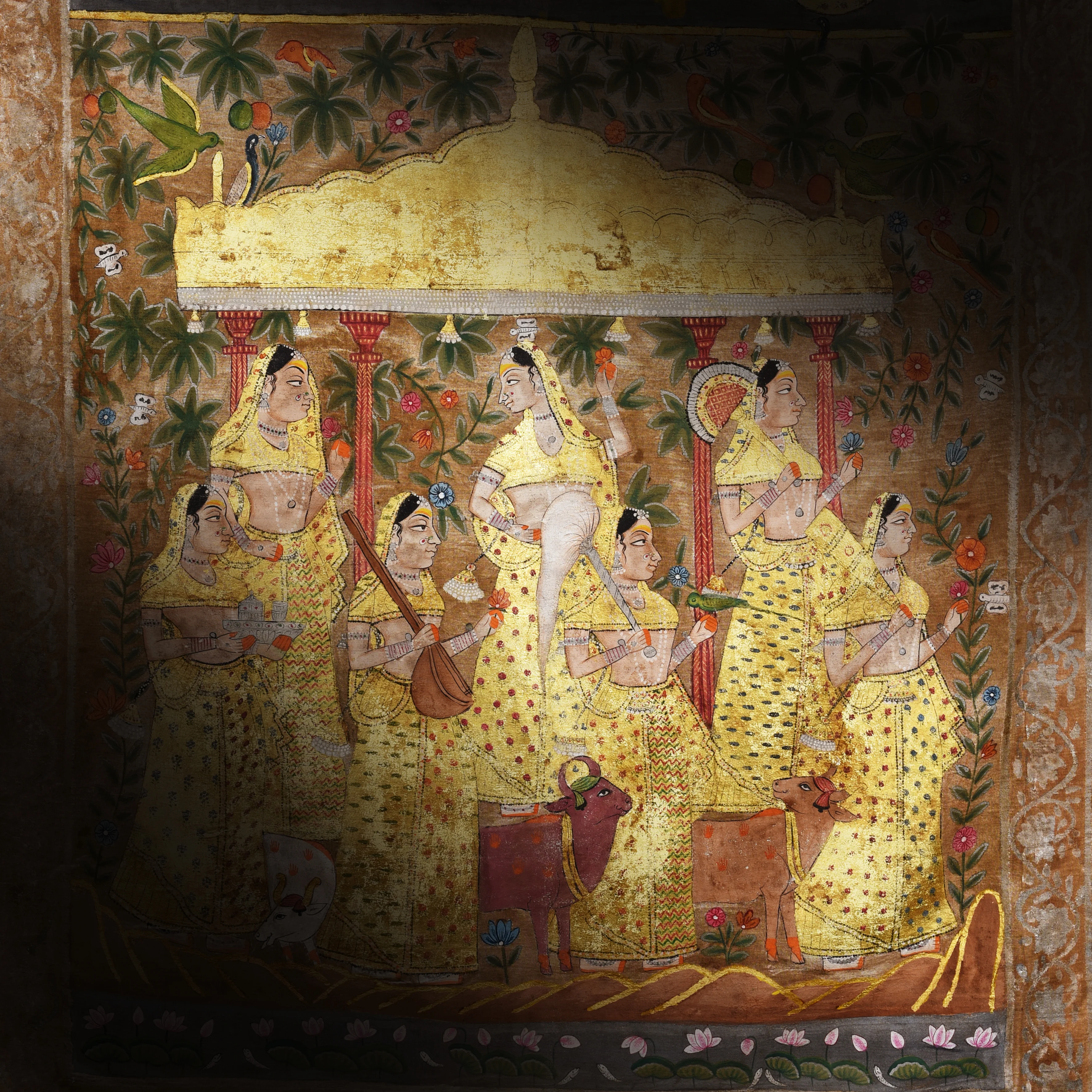 Painted Pichwai From Nathdwara Rajasthan - Ca 1900 - Image 2