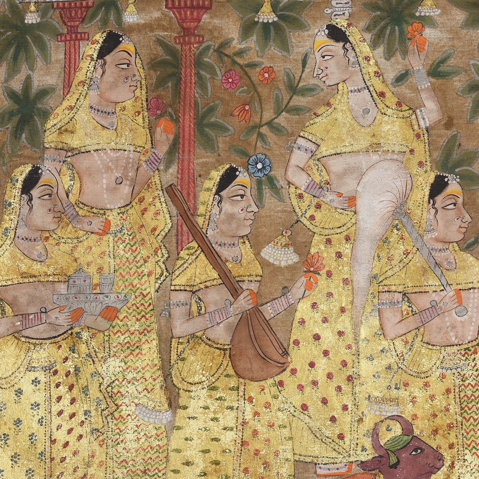 Painted Pichwai From Nathdwara Rajasthan - Ca 1900 - Image 4