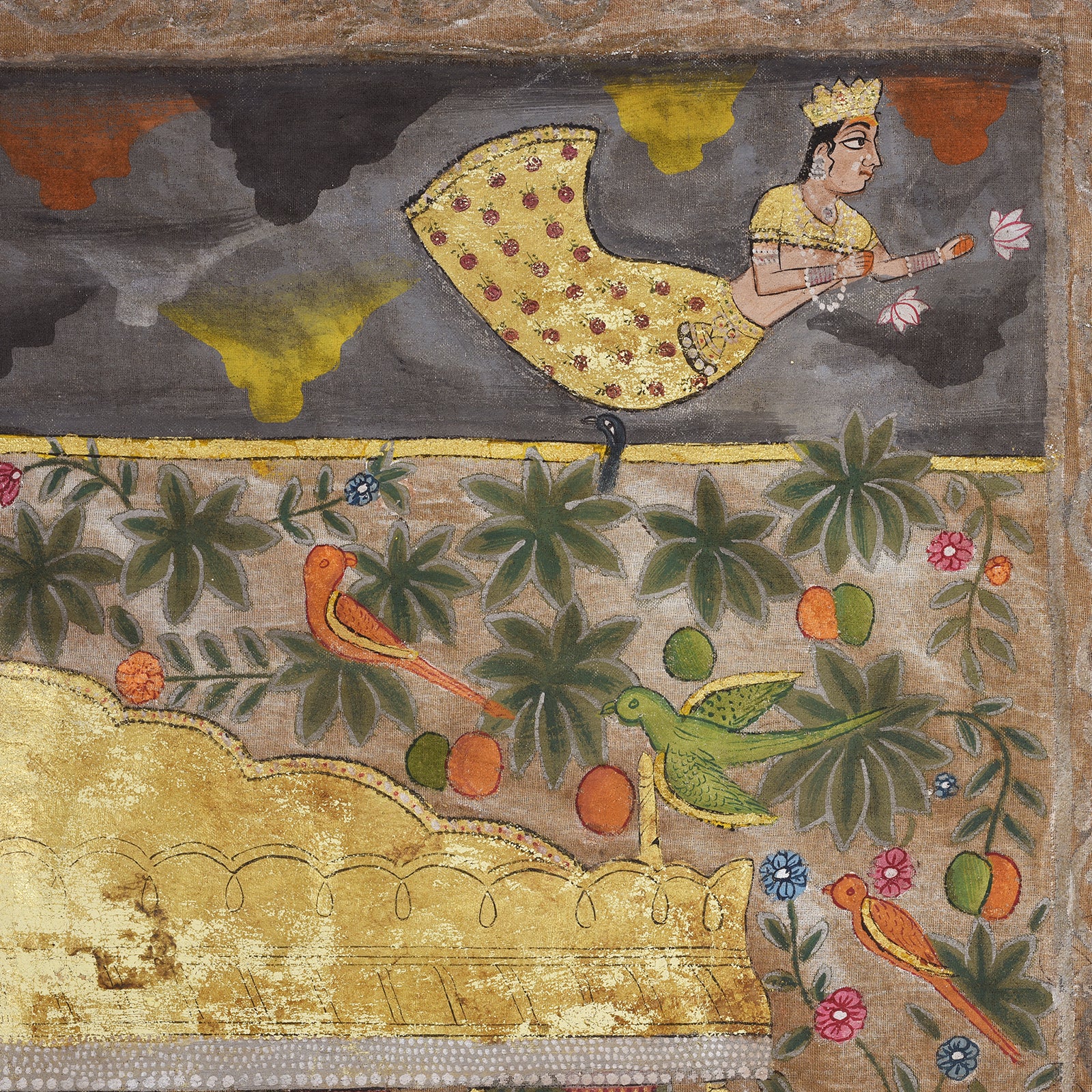 Painted Pichwai From Nathdwara Rajasthan - Ca 1900 - Image 7