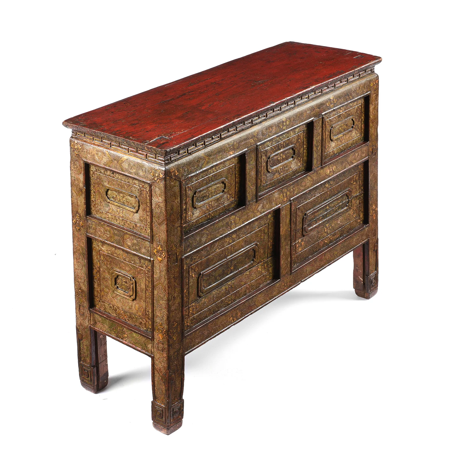 Gilt Tibetan Table From Tsurpu - Late 18th Century - Image 3