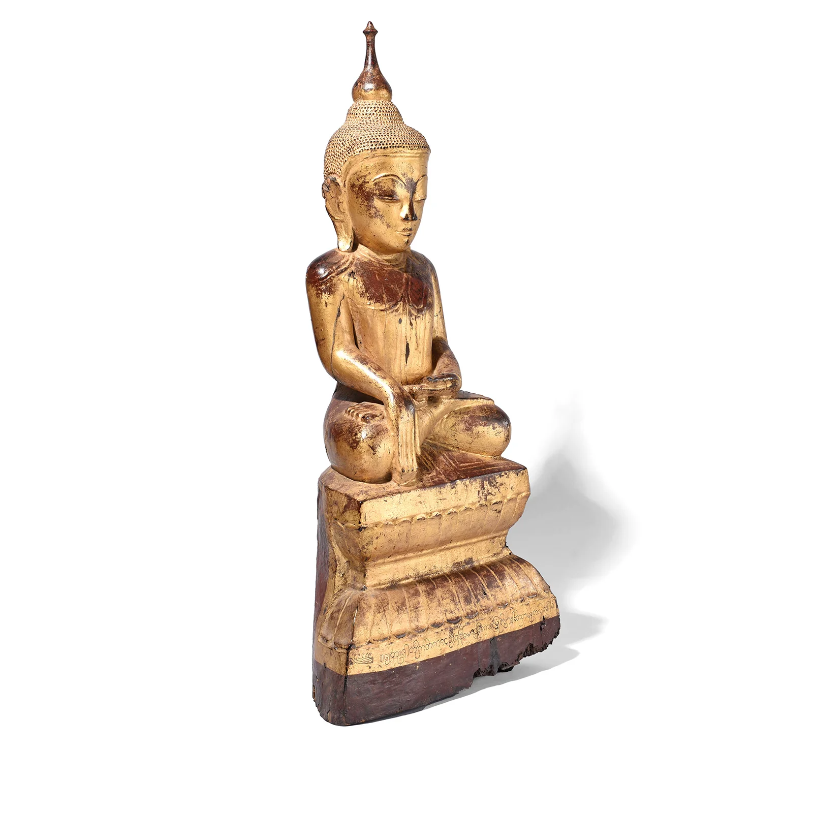 Gilt Teak Burmese Shan Buddha - Early 19th Century - Image 4