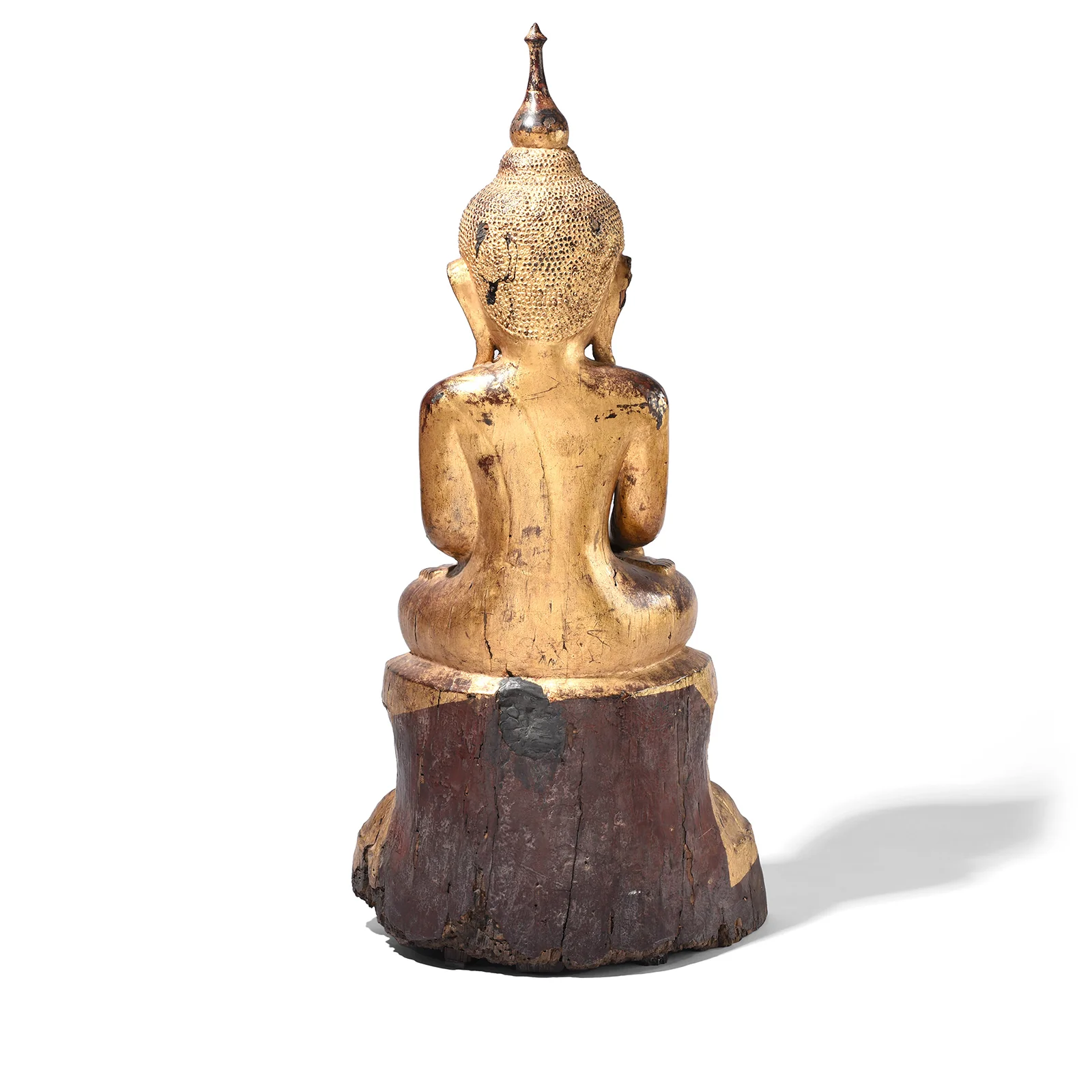 Gilt Teak Burmese Shan Buddha - Early 19th Century - Image 9