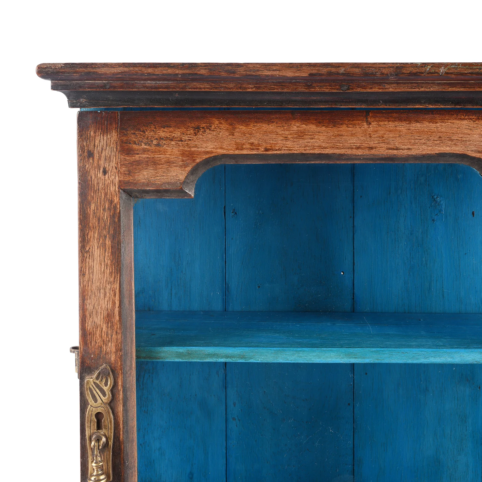 Glazed Teak Wall Cabinet From Gujarat - Ca 1930 - Image 5