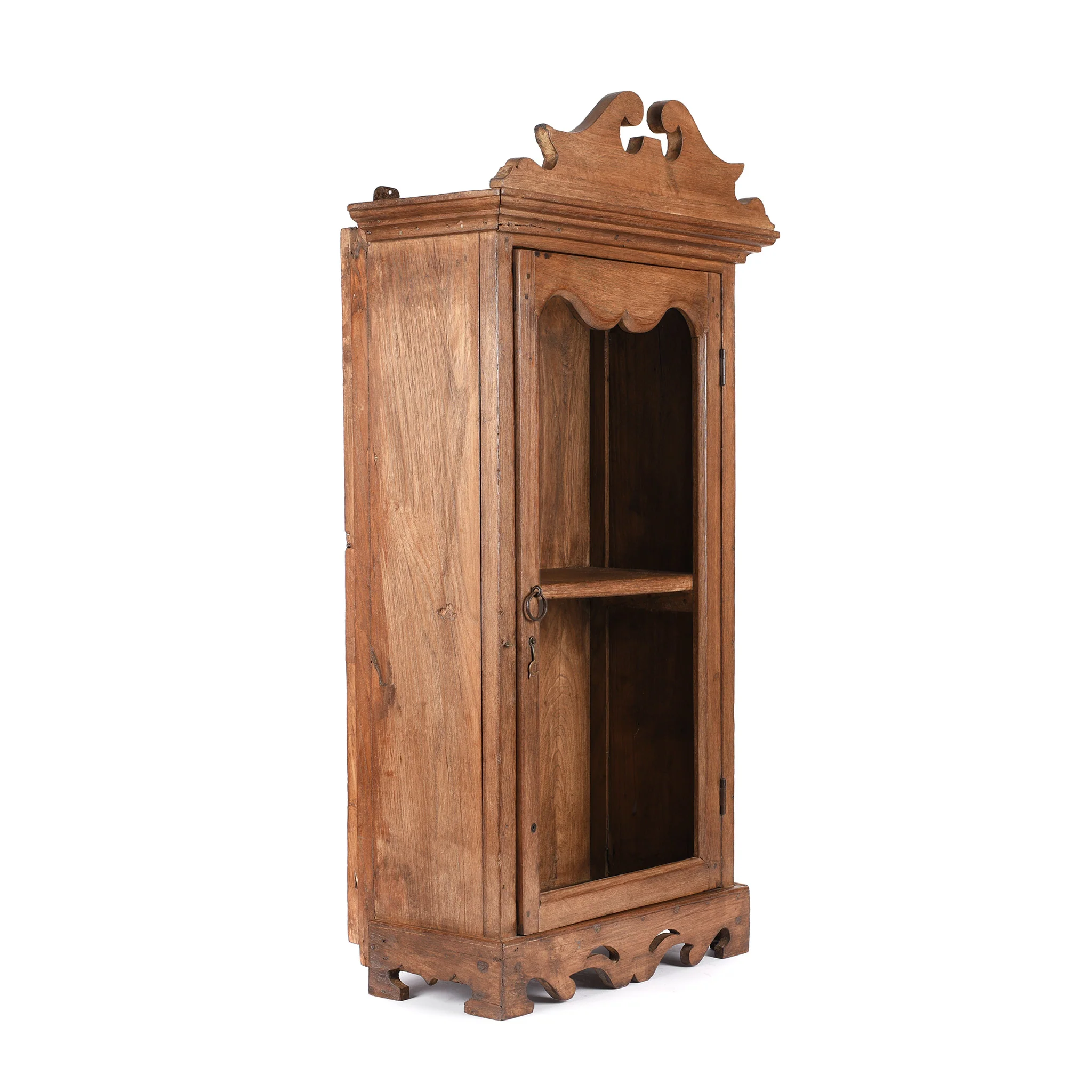Glazed Teak Wall Cabinet From Gujarat - Ca 1930 - Image 3