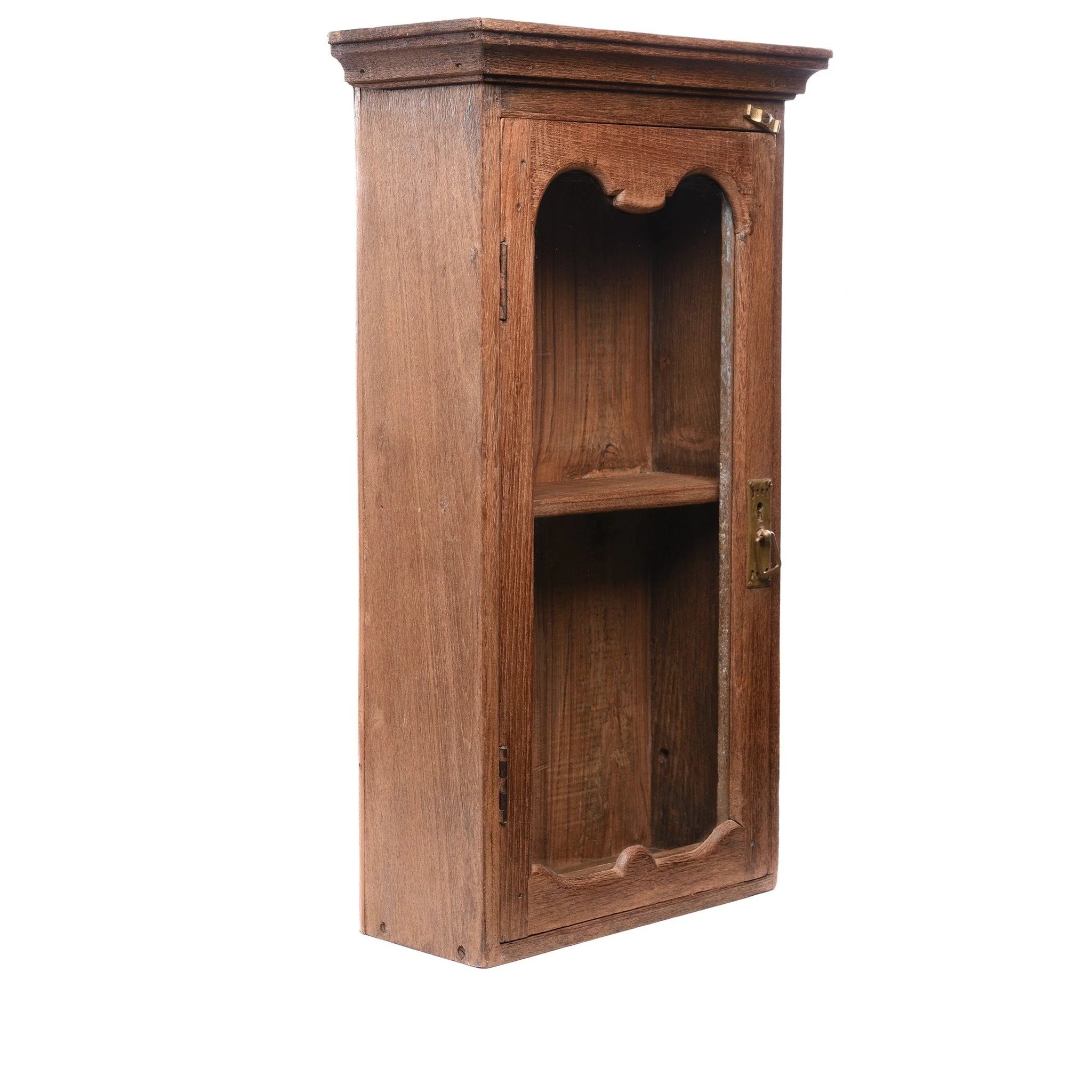 Glazed Teak Wall Cabinet From Gujarat - Ca 1930 - Image 3