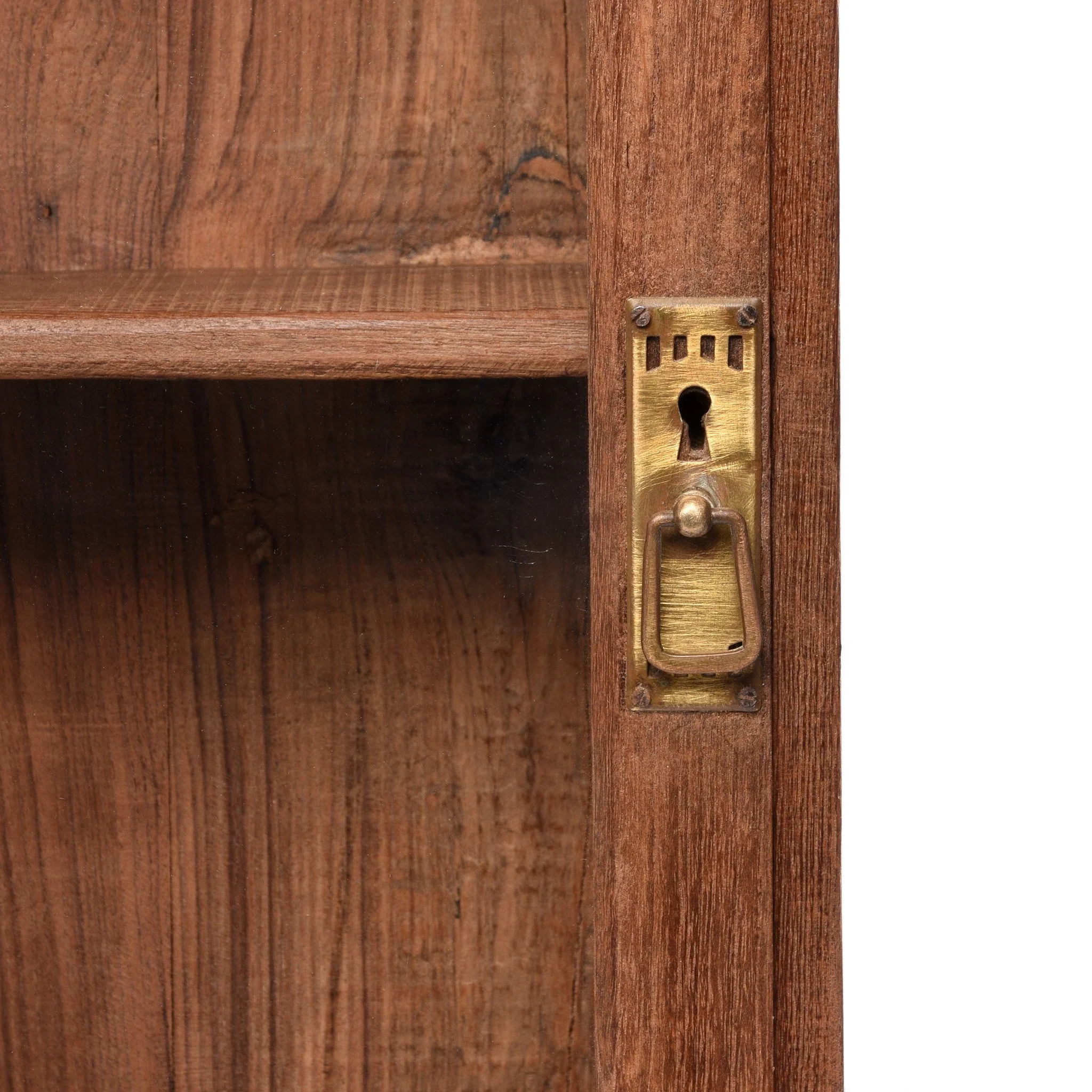 Glazed Teak Wall Cabinet From Gujarat - Ca 1930 - Image 4