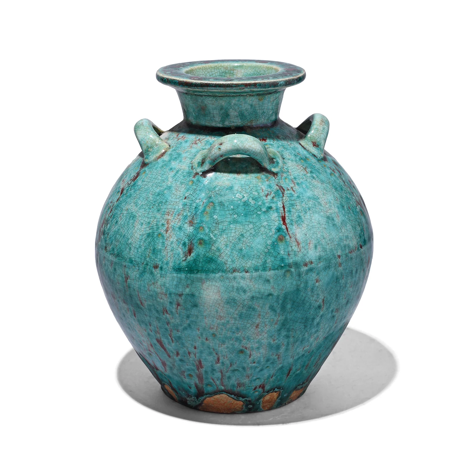 Green Copper Glazed Terracotta Jar